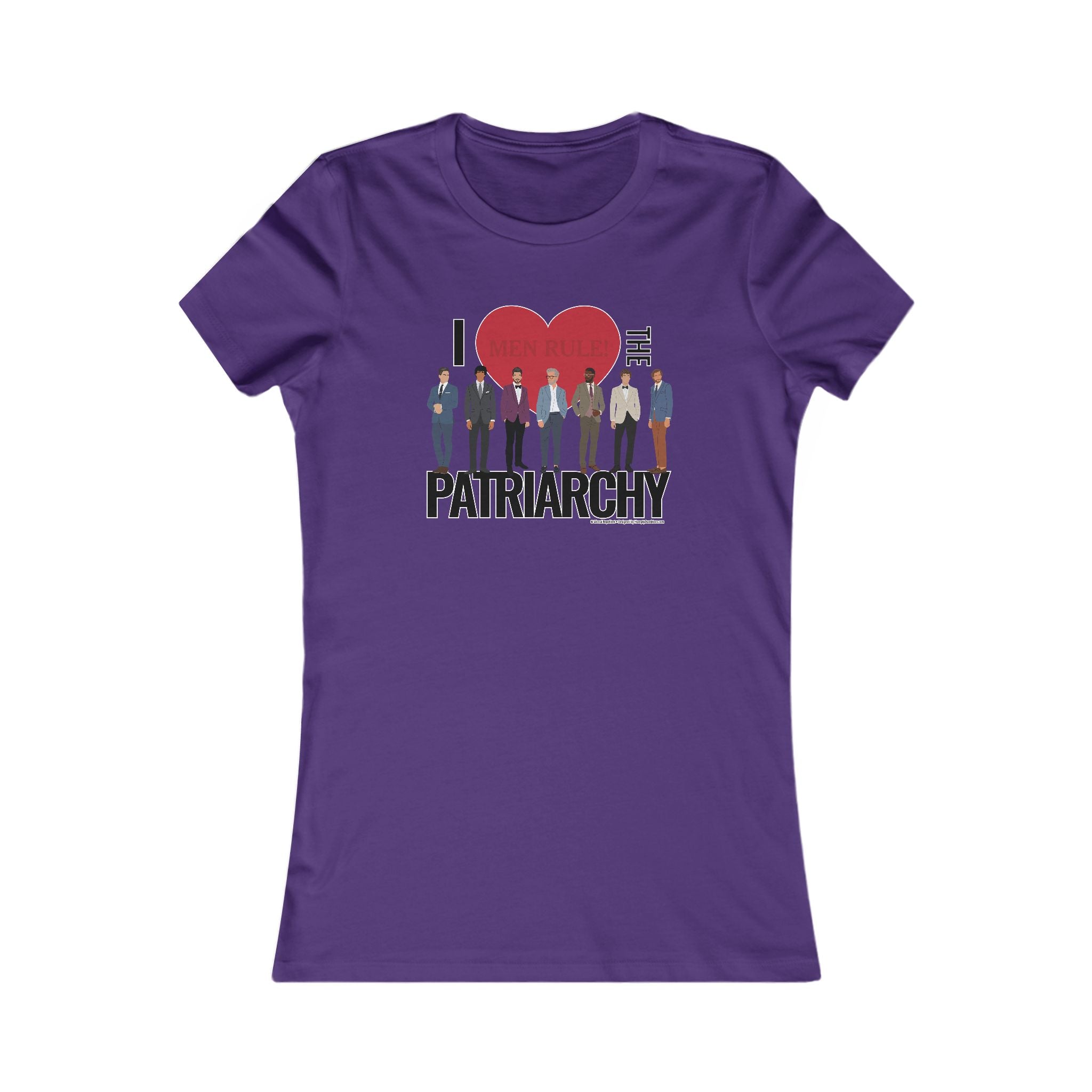 I Heart the Patriarchy (The Good 'Ol Boys Club Edition) - Ladies Soft Cotton Cap Sleeve T-Shirt