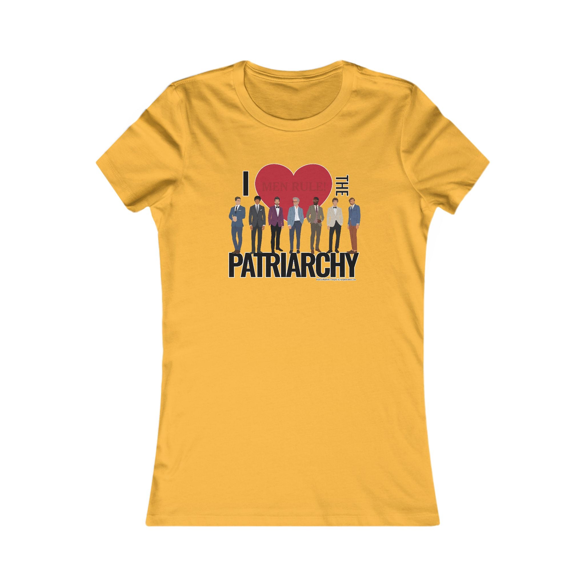 I Heart the Patriarchy (The Good 'Ol Boys Club Edition) - Ladies Soft Cotton Cap Sleeve T-Shirt
