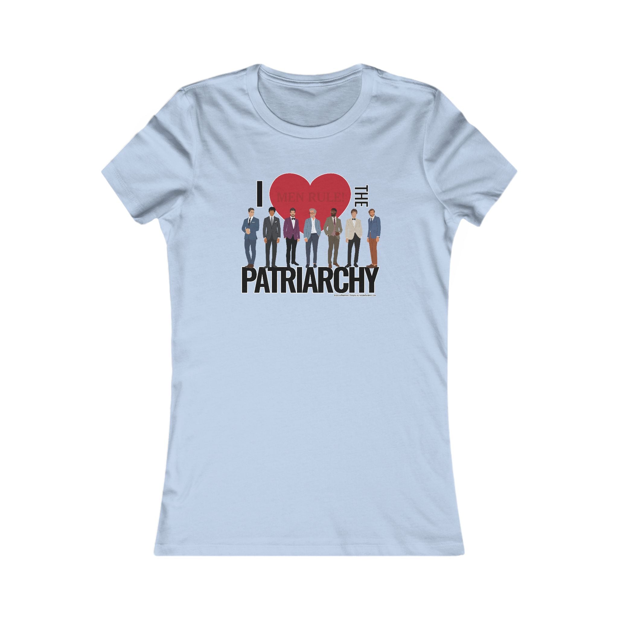 I Heart the Patriarchy (The Good 'Ol Boys Club Edition) - Ladies Soft Cotton Cap Sleeve T-Shirt