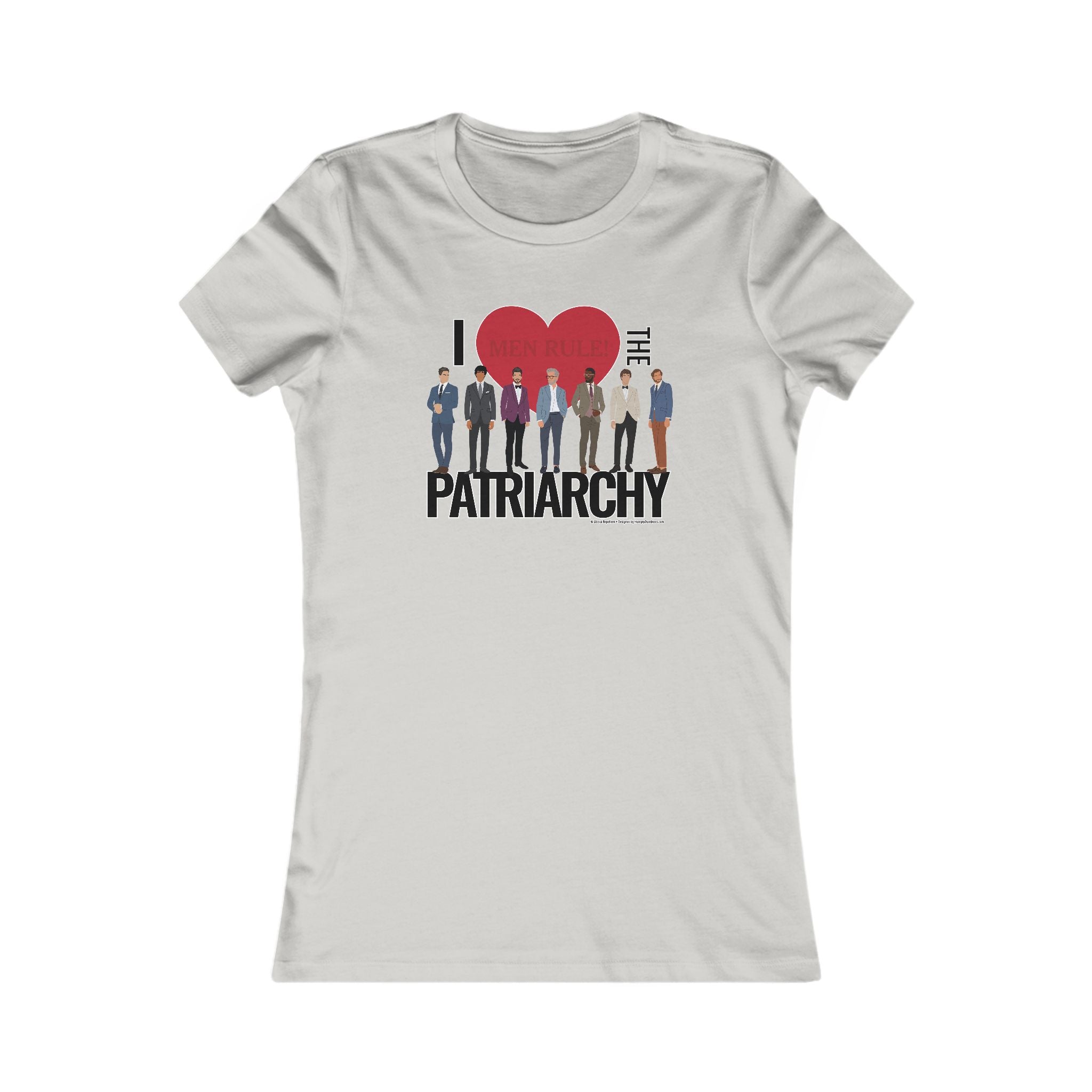 I Heart the Patriarchy (The Good 'Ol Boys Club Edition) - Ladies Soft Cotton Cap Sleeve T-Shirt