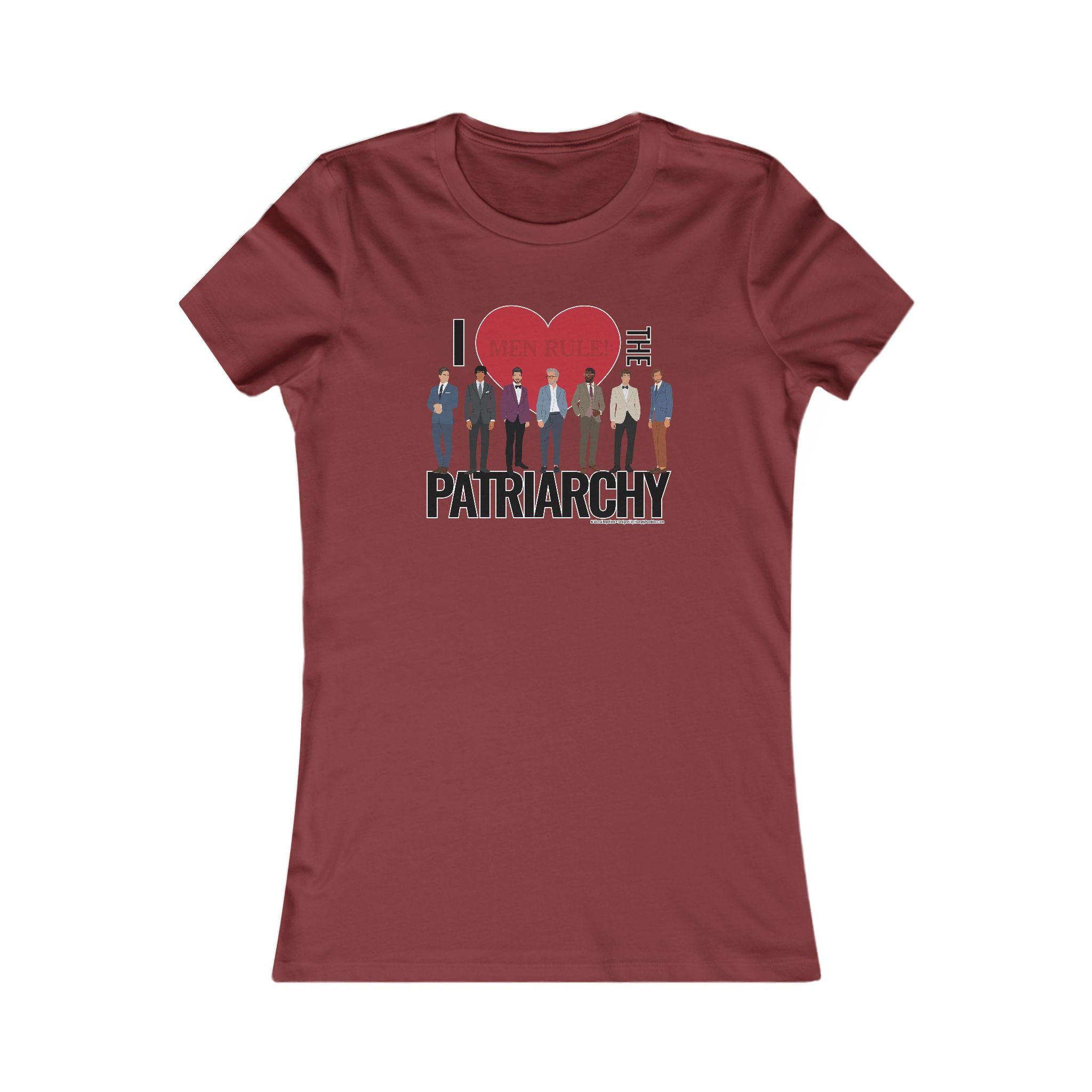I Heart the Patriarchy (The Good 'Ol Boys Club Edition) - Ladies Soft Cotton Cap Sleeve T-Shirt