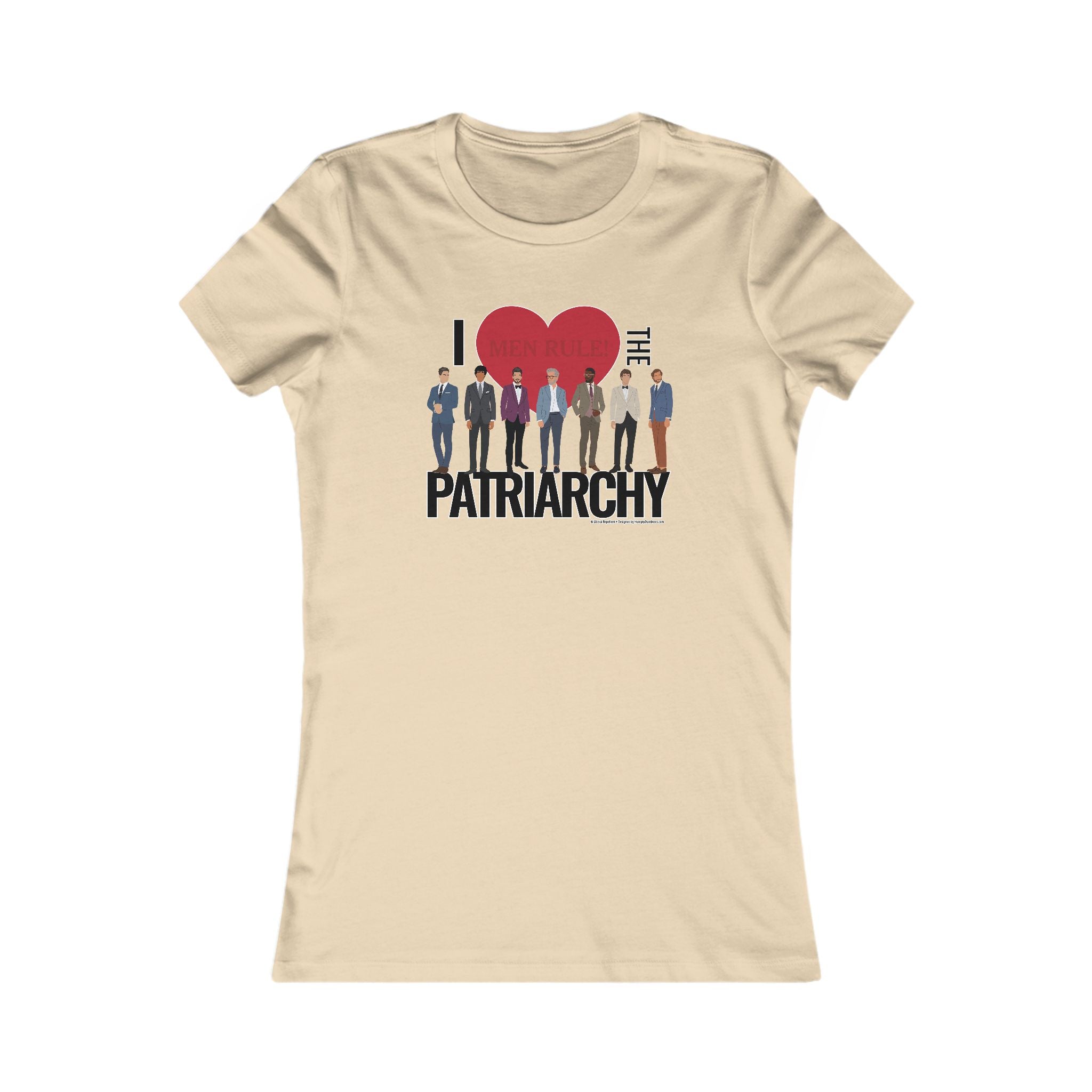 I Heart the Patriarchy (The Good 'Ol Boys Club Edition) - Ladies Soft Cotton Cap Sleeve T-Shirt