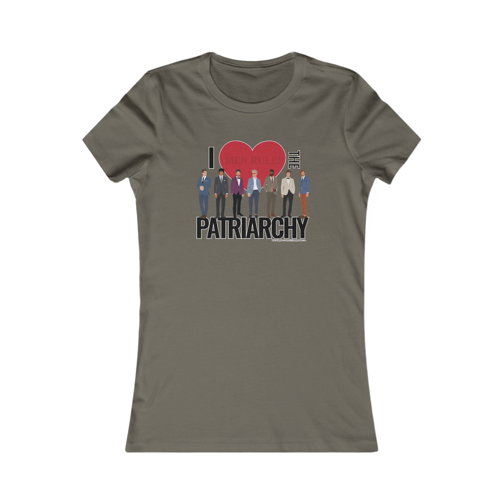 I Heart the Patriarchy (The Good 'Ol Boys Club Edition) - Ladies Soft Cotton Cap Sleeve T-Shirt