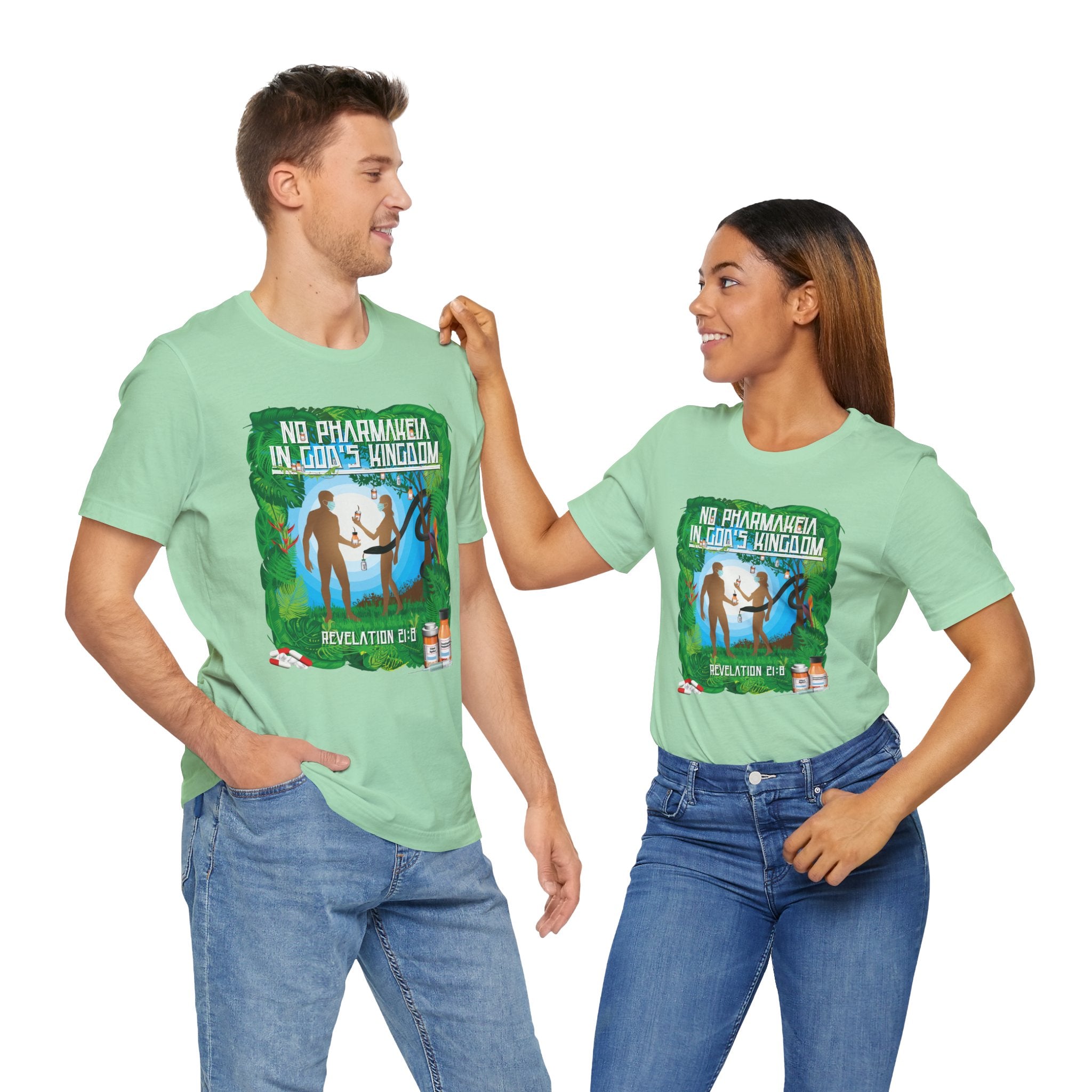 No Pharmakeia in God's Kingdom - Unisex Soft Cotton Short Sleeve T-Shirt