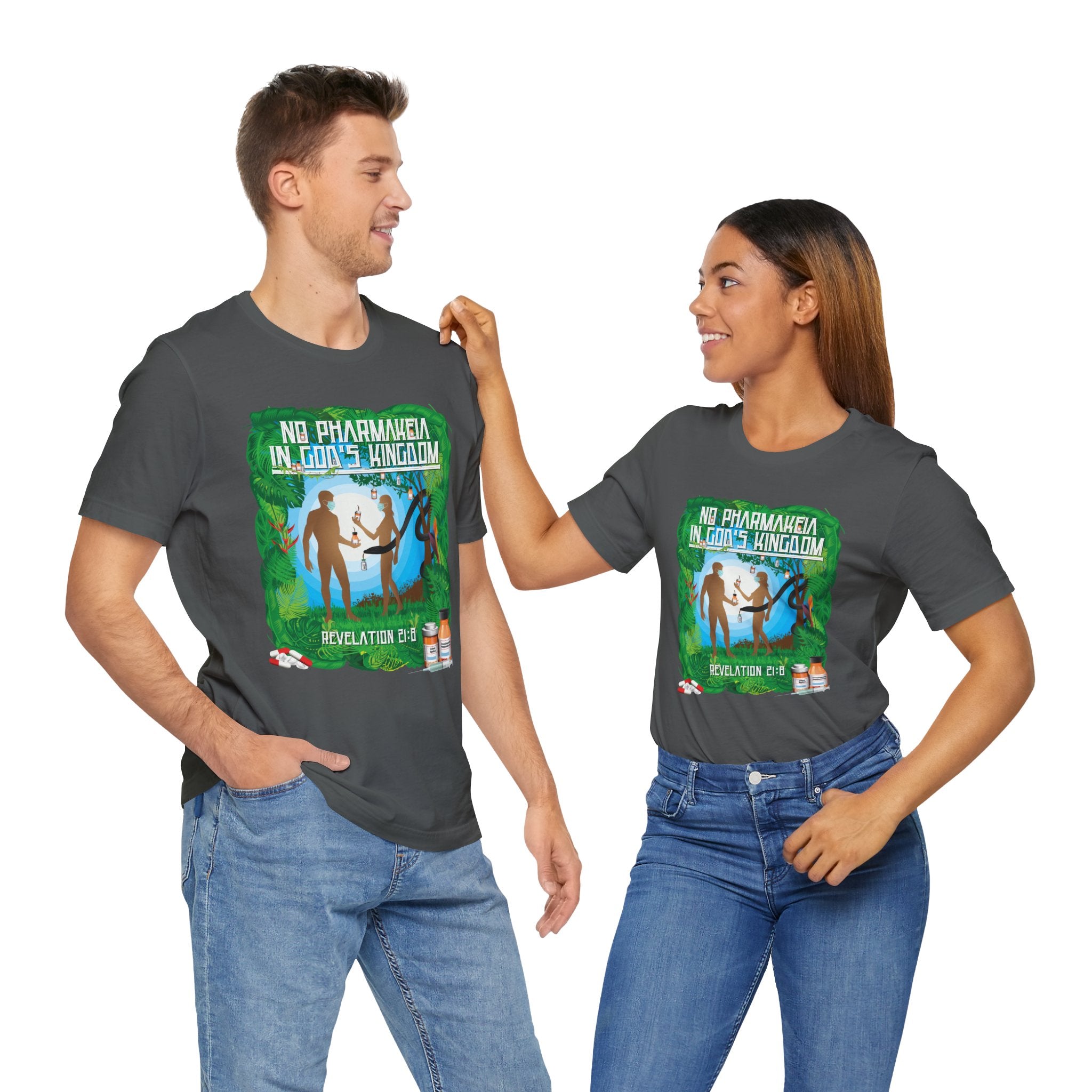 No Pharmakeia in God's Kingdom - Unisex Soft Cotton Short Sleeve T-Shirt