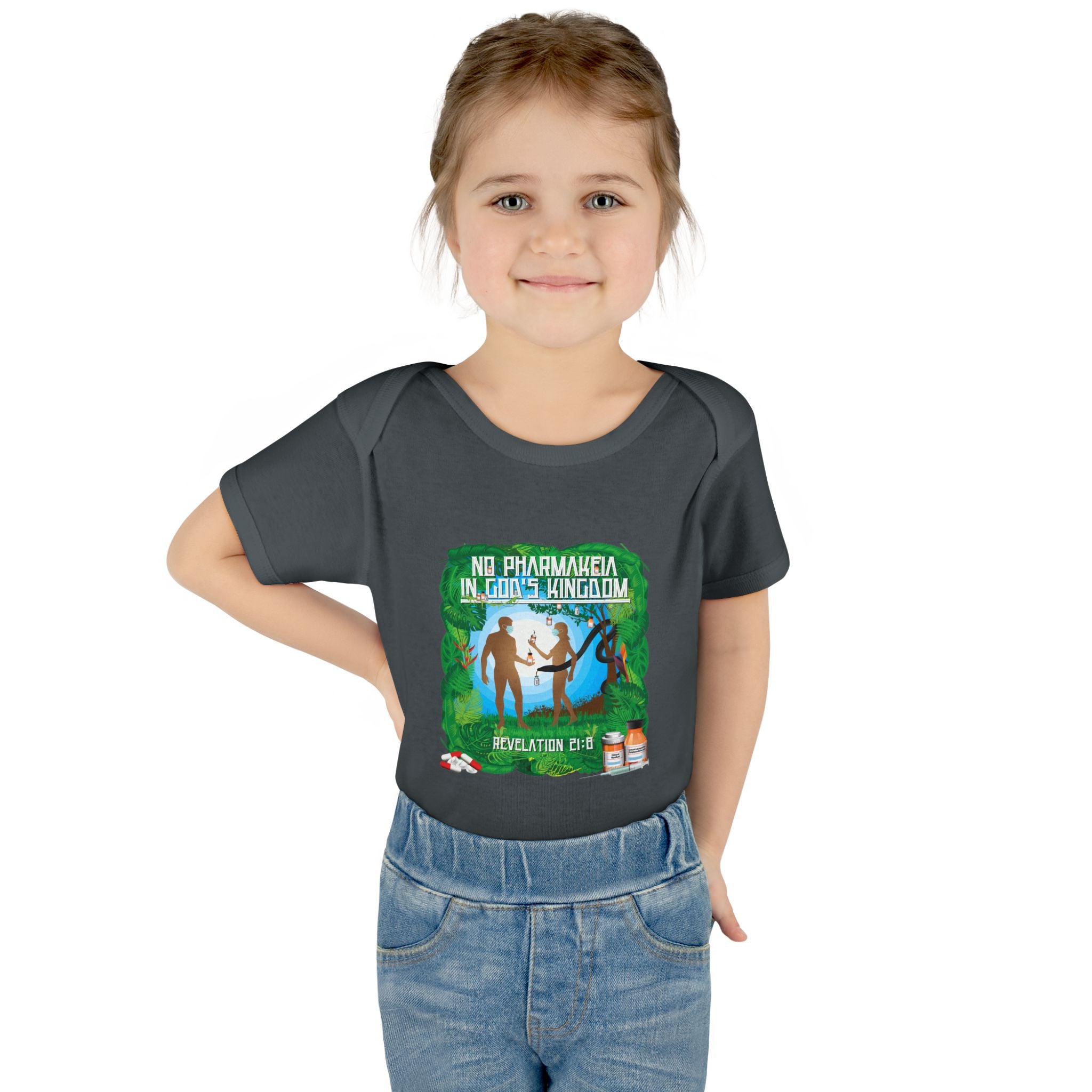 No Pharmakeia in God's Kingdom - Infant Soft Cotton Onsie Bodysuit