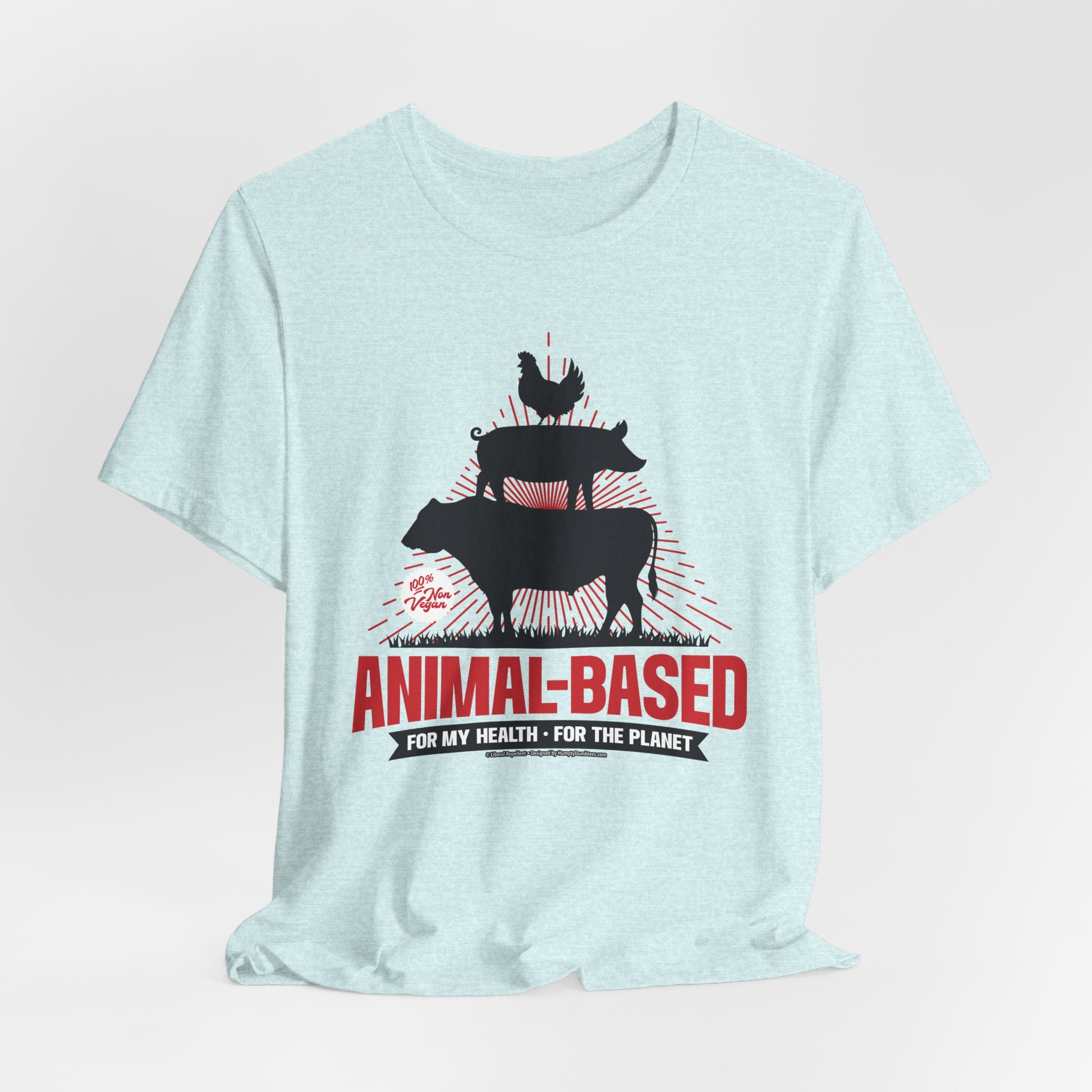 Animal-Based For My Health, For The Planet - Unisex Soft Cotton Short Sleeve T-Shirt