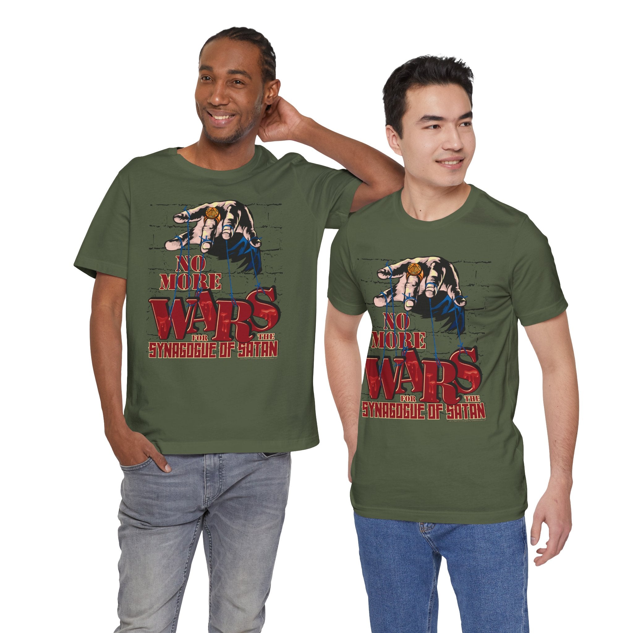 No More Wars for the Synagogue of Satan - Unisex Soft Cotton Short Sleeve T-Shirt
