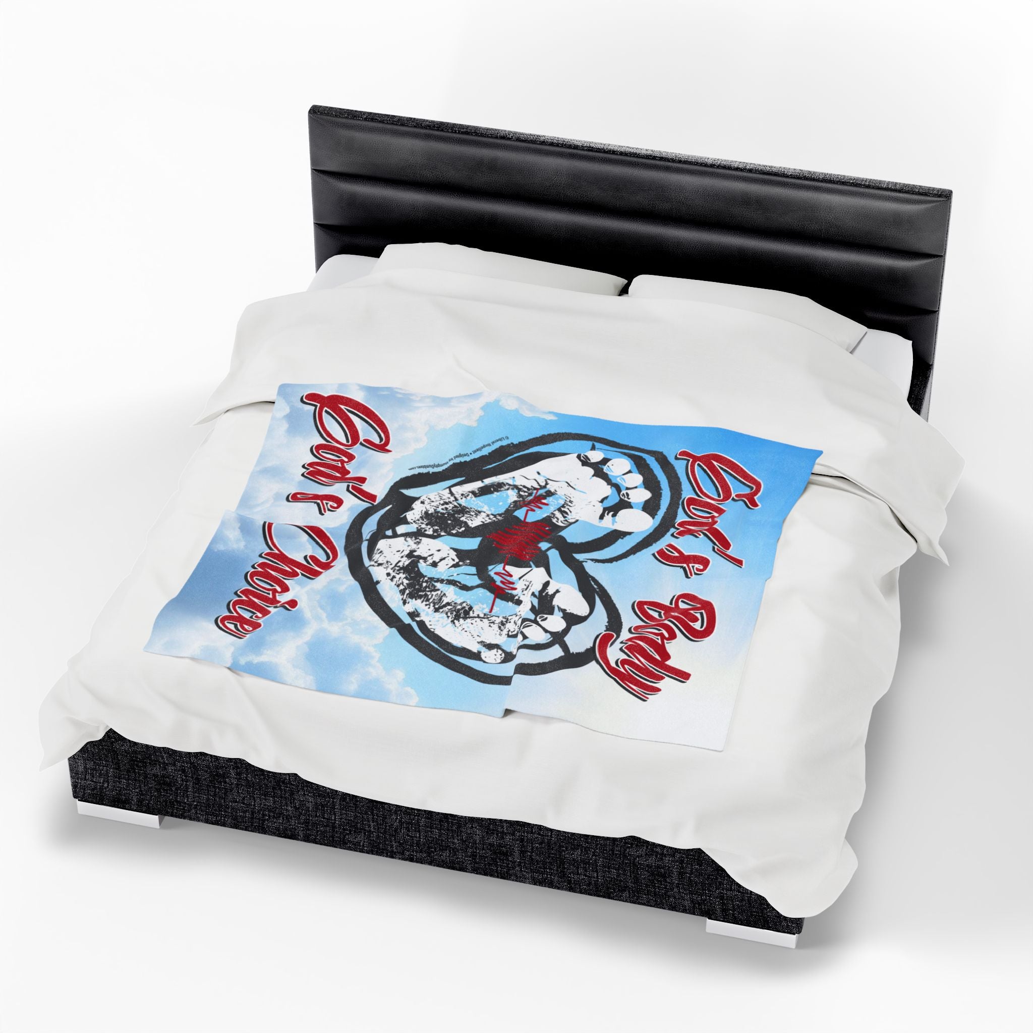 God's Body, God's Choice - Eco-Friendly Velveteen Plush Blanket