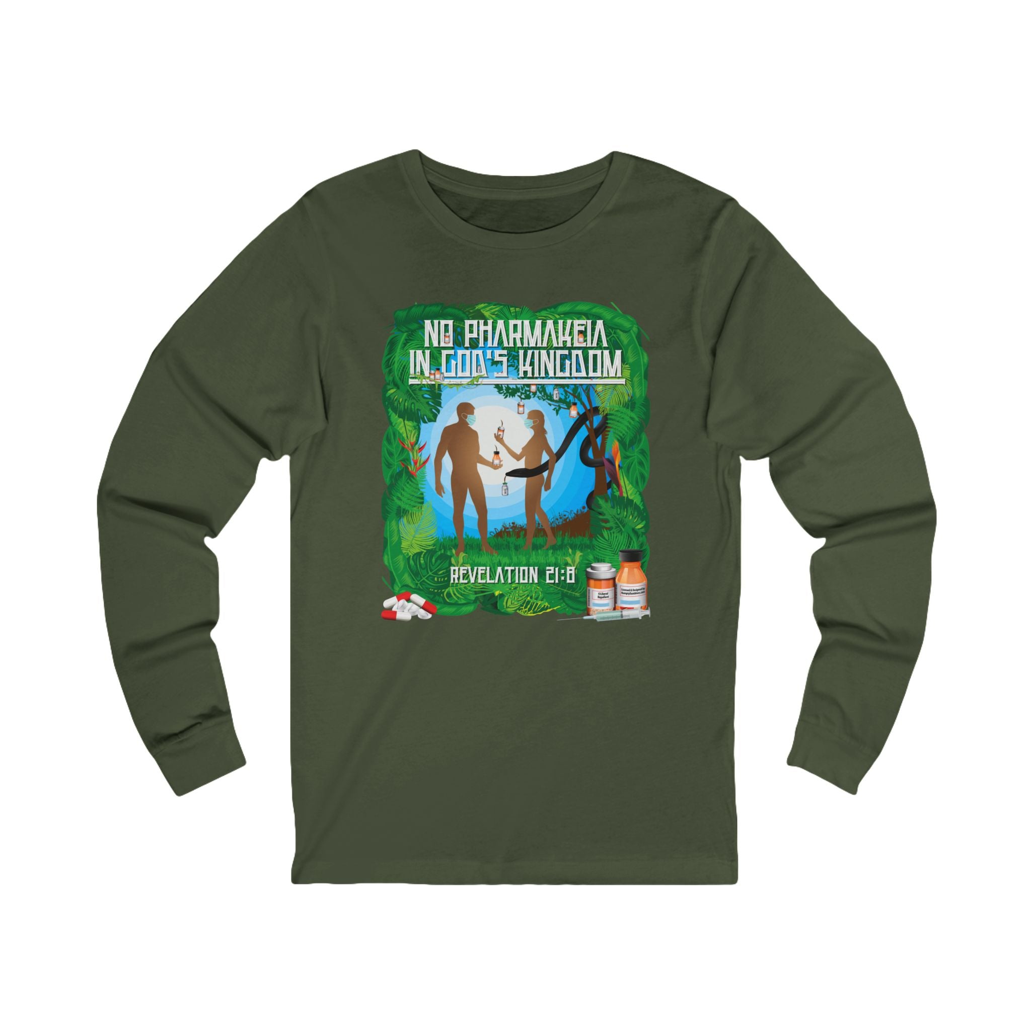 No Pharmakeia In God's Kingdom - Unisex Soft Cotton Long Sleeve T-Shirt