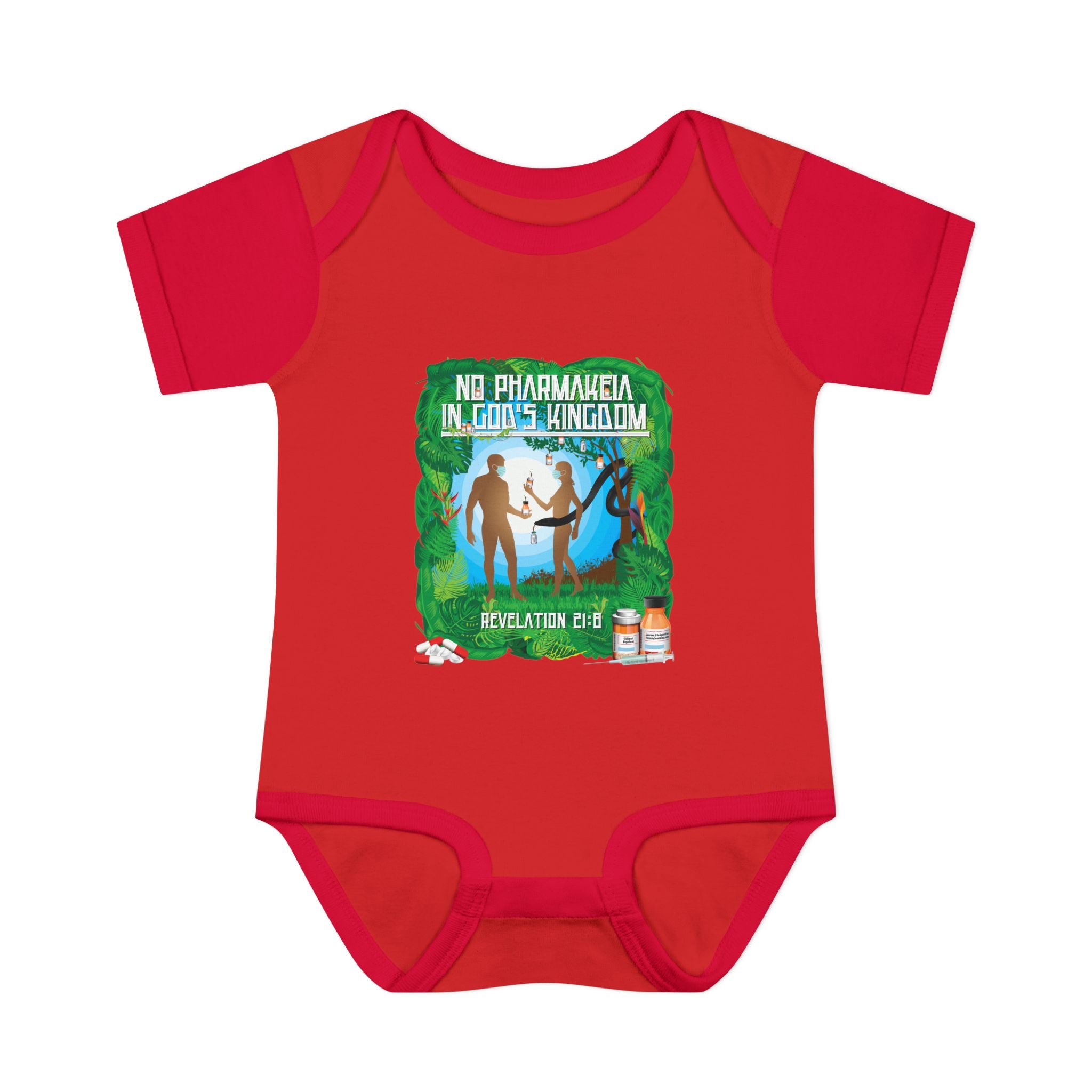 No Pharmakeia in God's Kingdom - Infant Soft Cotton Onsie Bodysuit