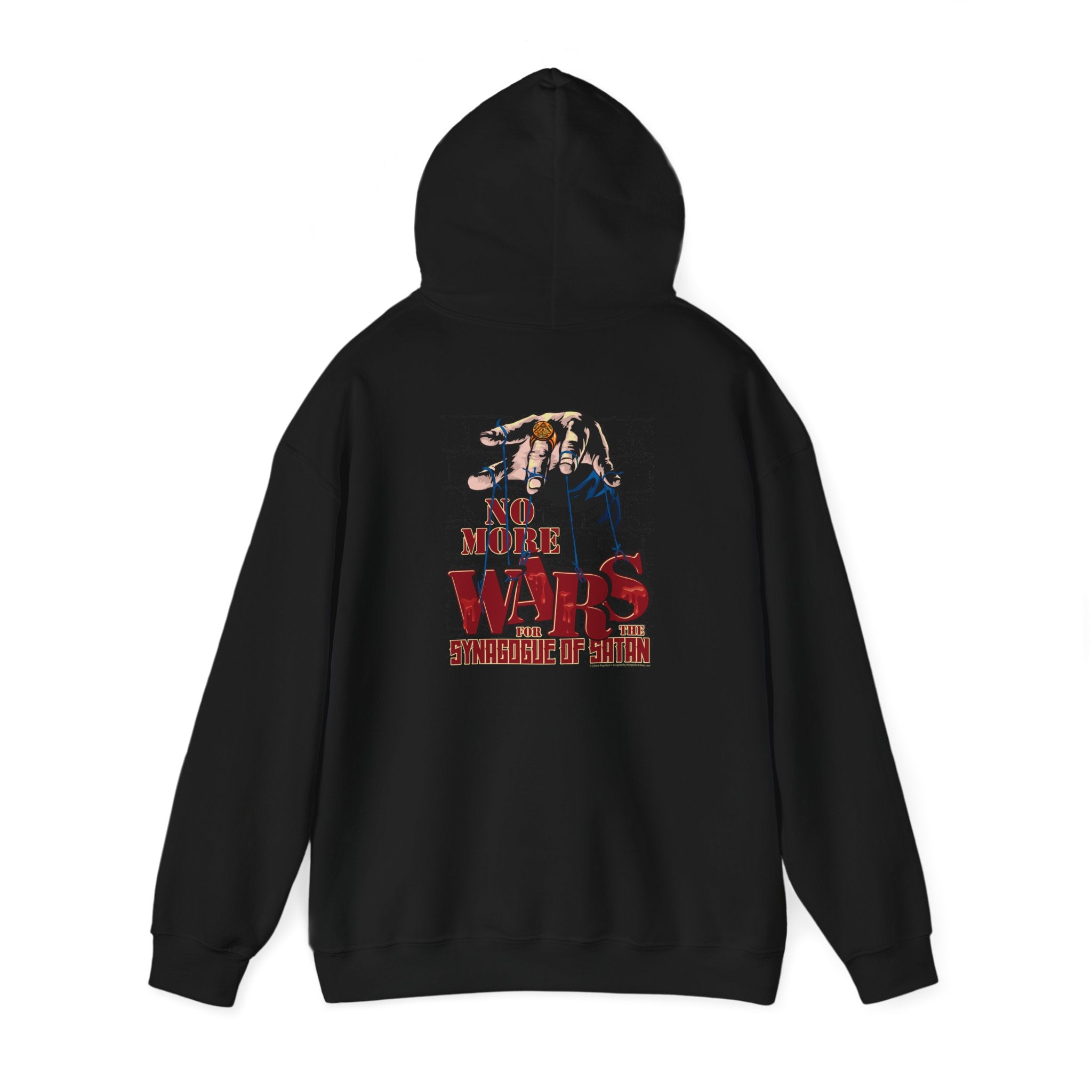 No More Wars for the Synagogue of Satan - Unisex Heavy Blend™ Hooded Sweatshirt