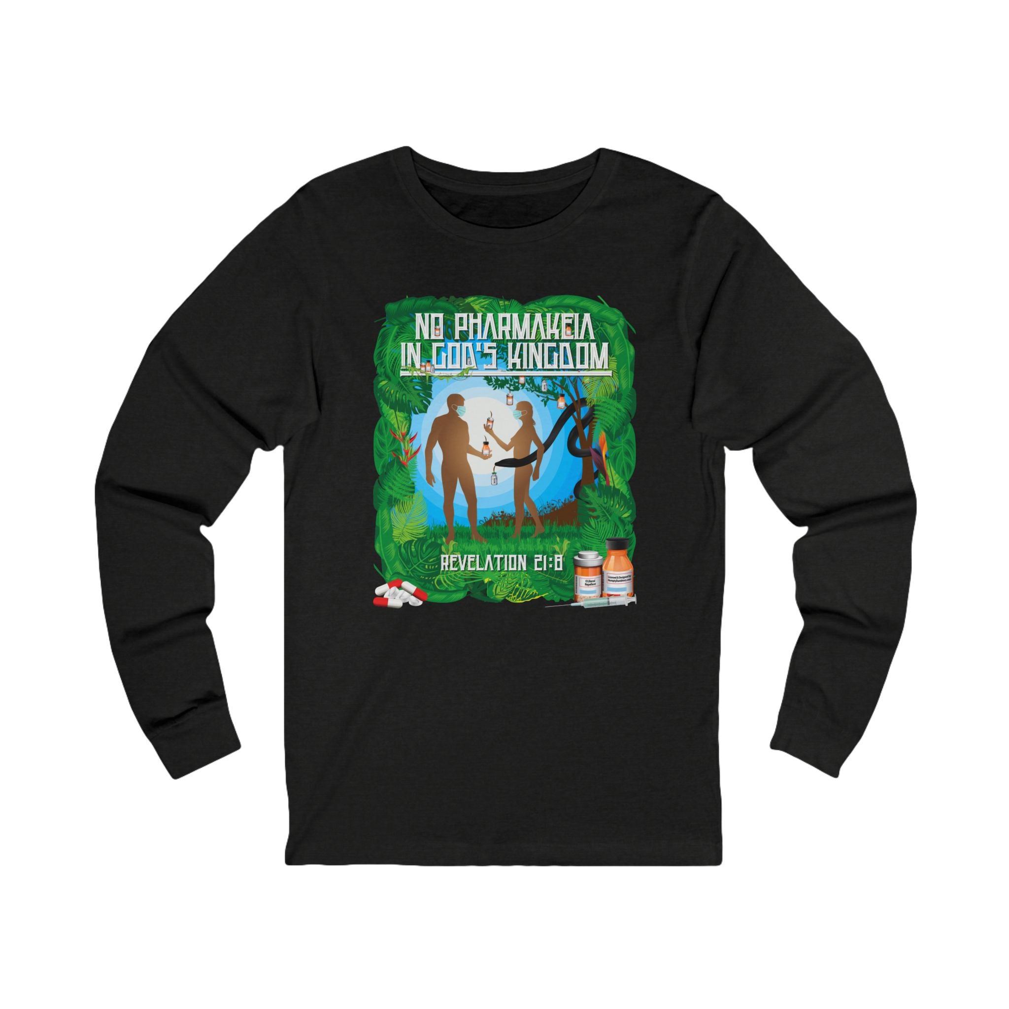 No Pharmakeia In God's Kingdom - Unisex Soft Cotton Long Sleeve T-Shirt