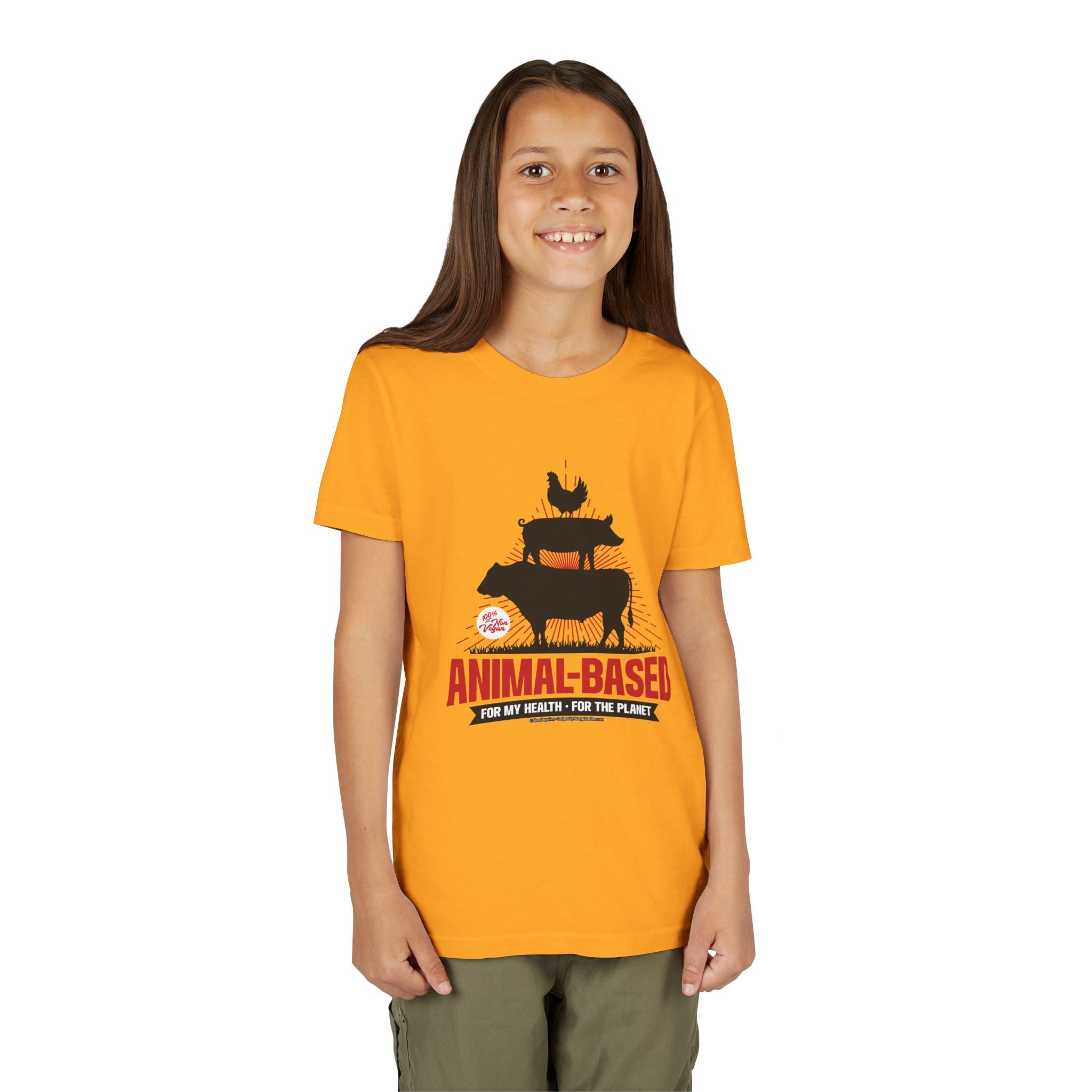 Animal Based - Youth Soft Cotton Short Sleeve T-Shirt