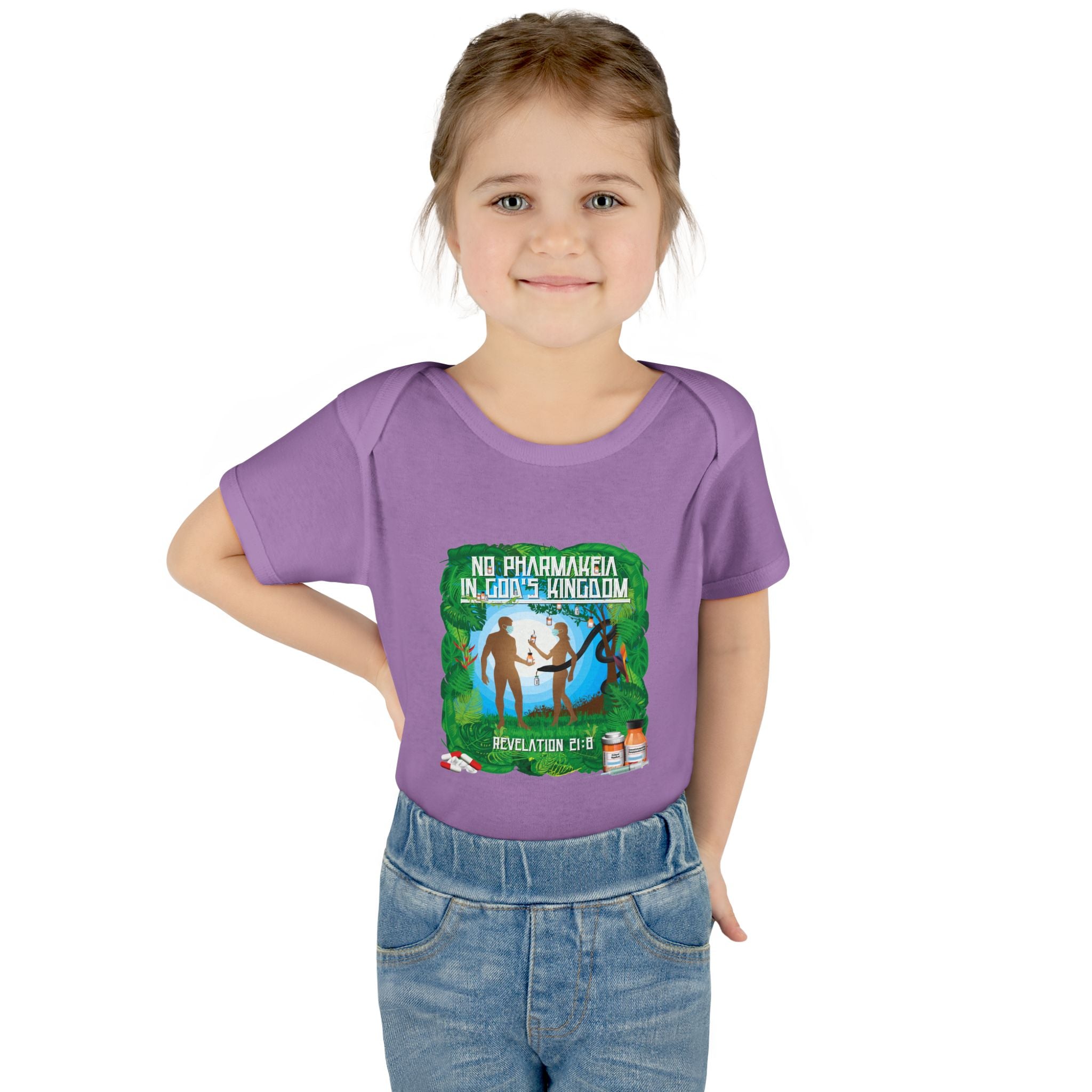 No Pharmakeia in God's Kingdom - Infant Soft Cotton Onsie Bodysuit