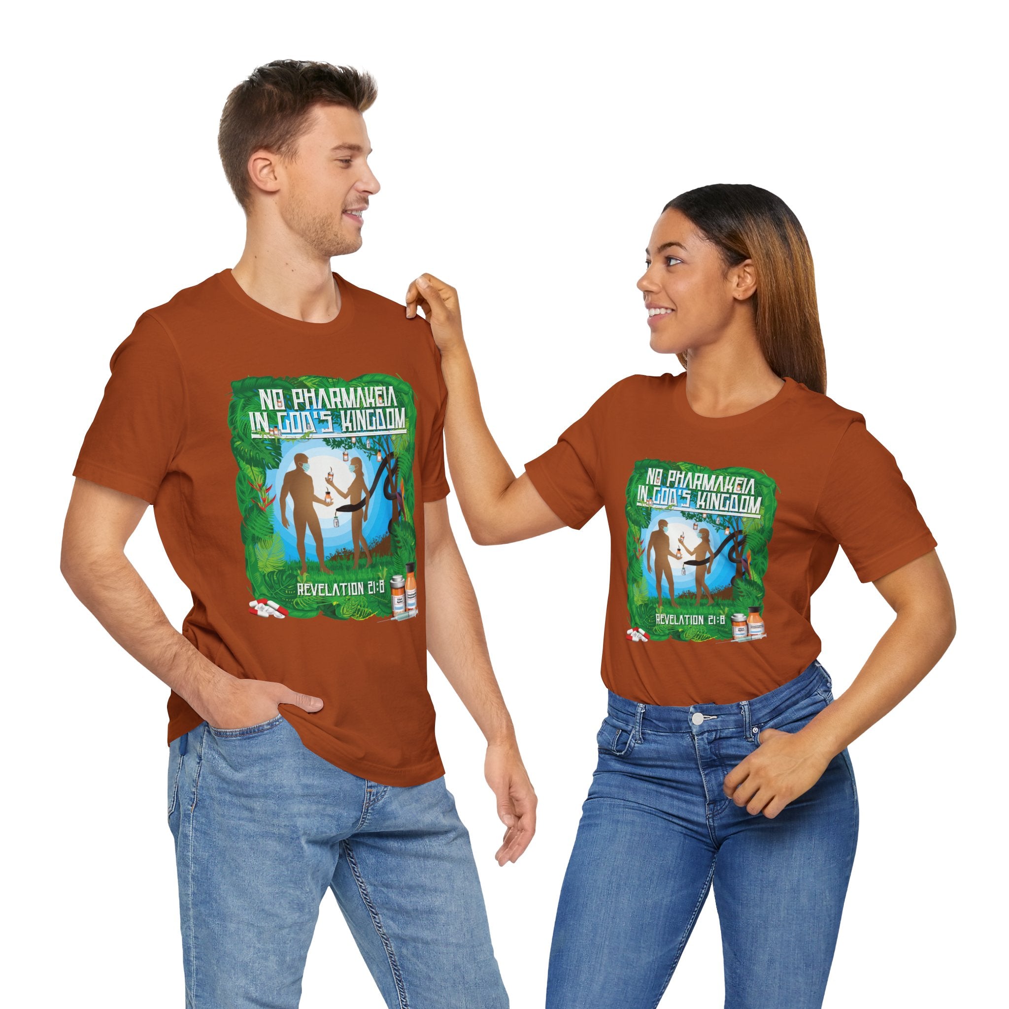 No Pharmakeia in God's Kingdom - Unisex Soft Cotton Short Sleeve T-Shirt