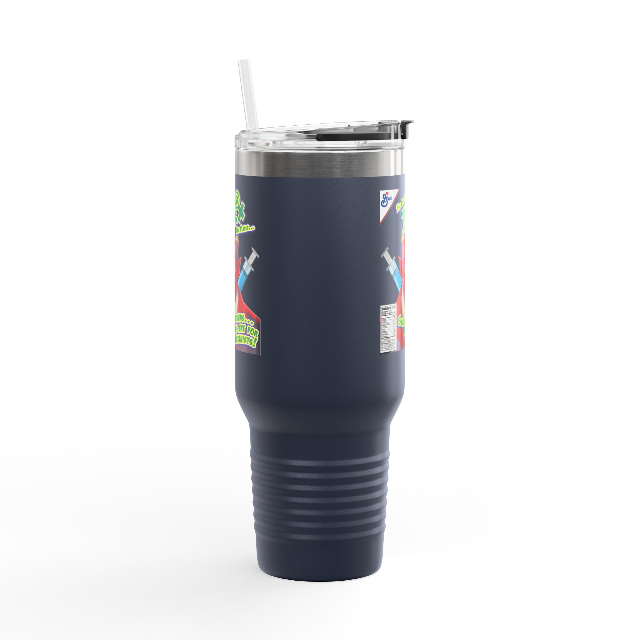 Silly Christians, Vaccines are for Satanists - 40oz Insulated Travel Mug