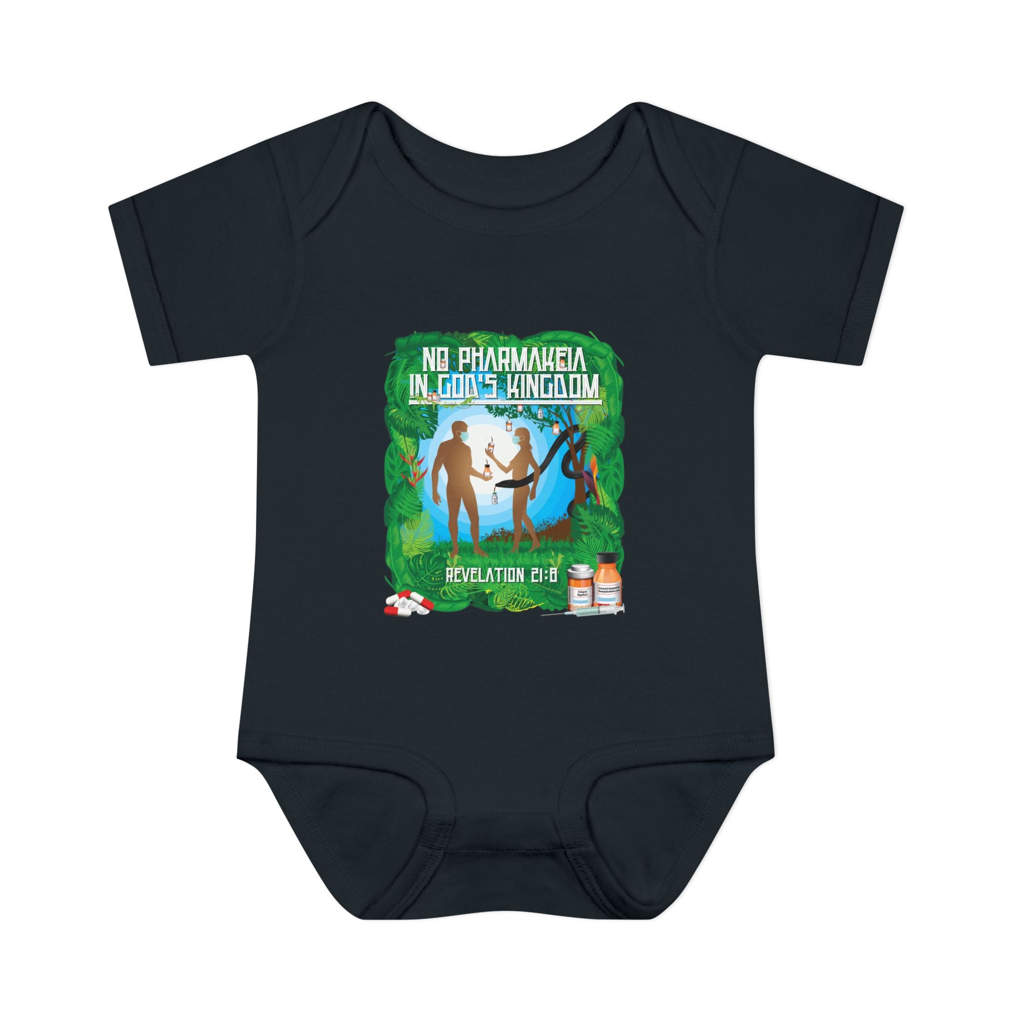 No Pharmakeia in God's Kingdom - Infant Soft Cotton Onsie Bodysuit