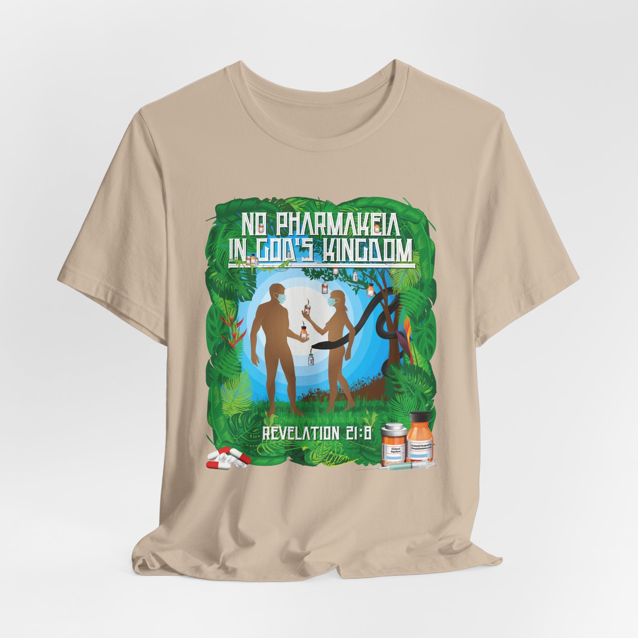 No Pharmakeia in God's Kingdom - Unisex Soft Cotton Short Sleeve T-Shirt