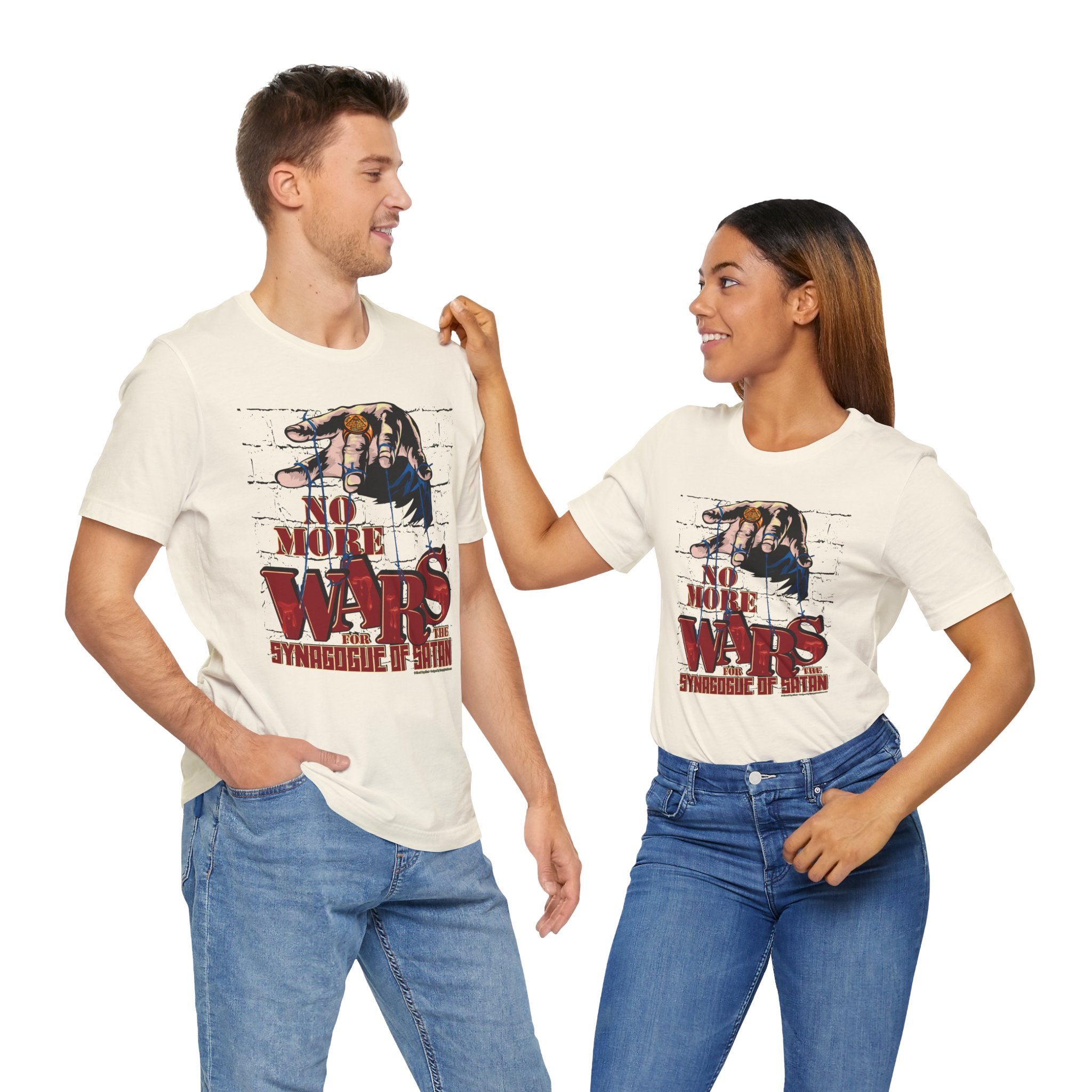 No More Wars for the Synagogue of Satan - Unisex Soft Cotton Short Sleeve T-Shirt