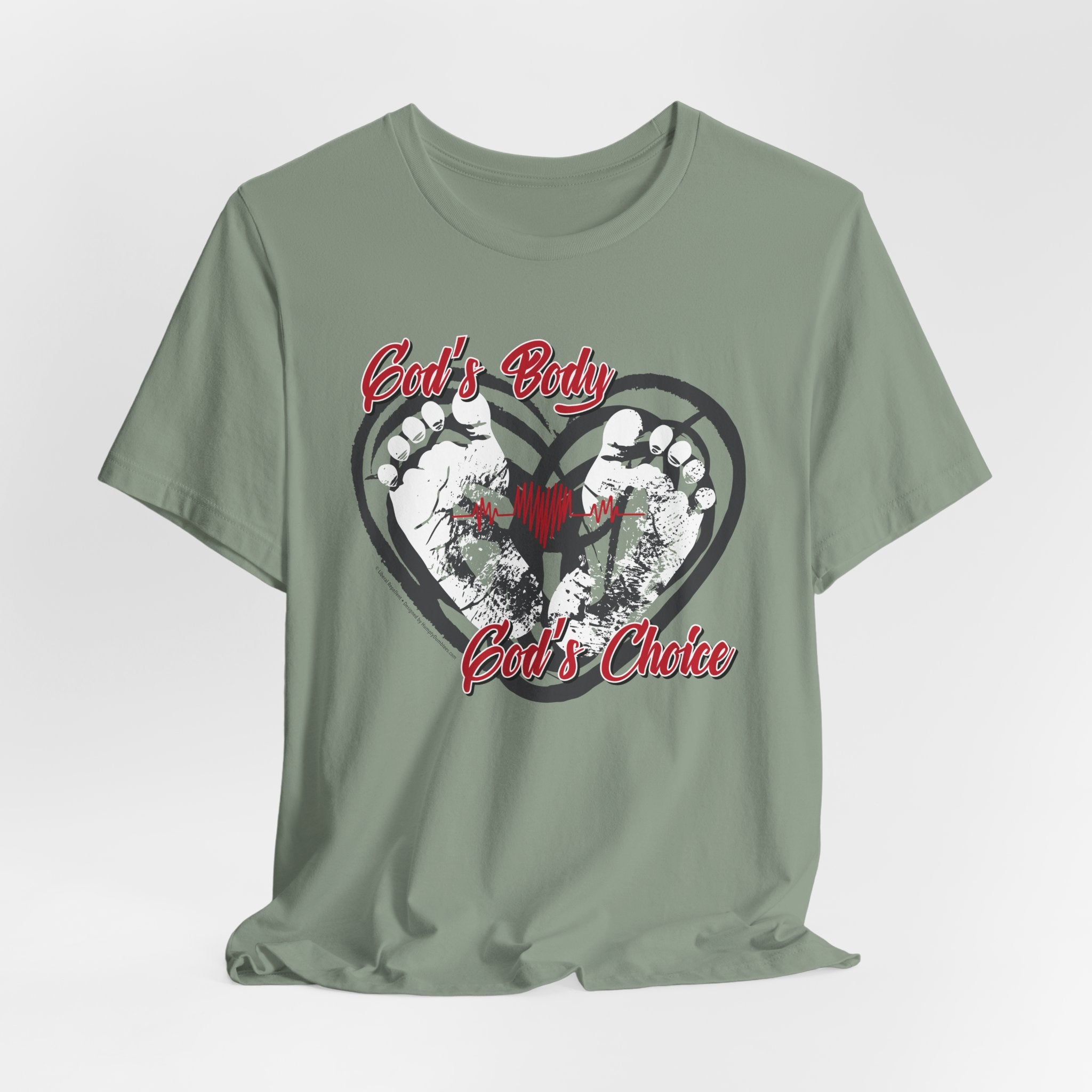 God's Body, God's Choice - Unisex Soft Cotton Short Sleeve T-Shirt