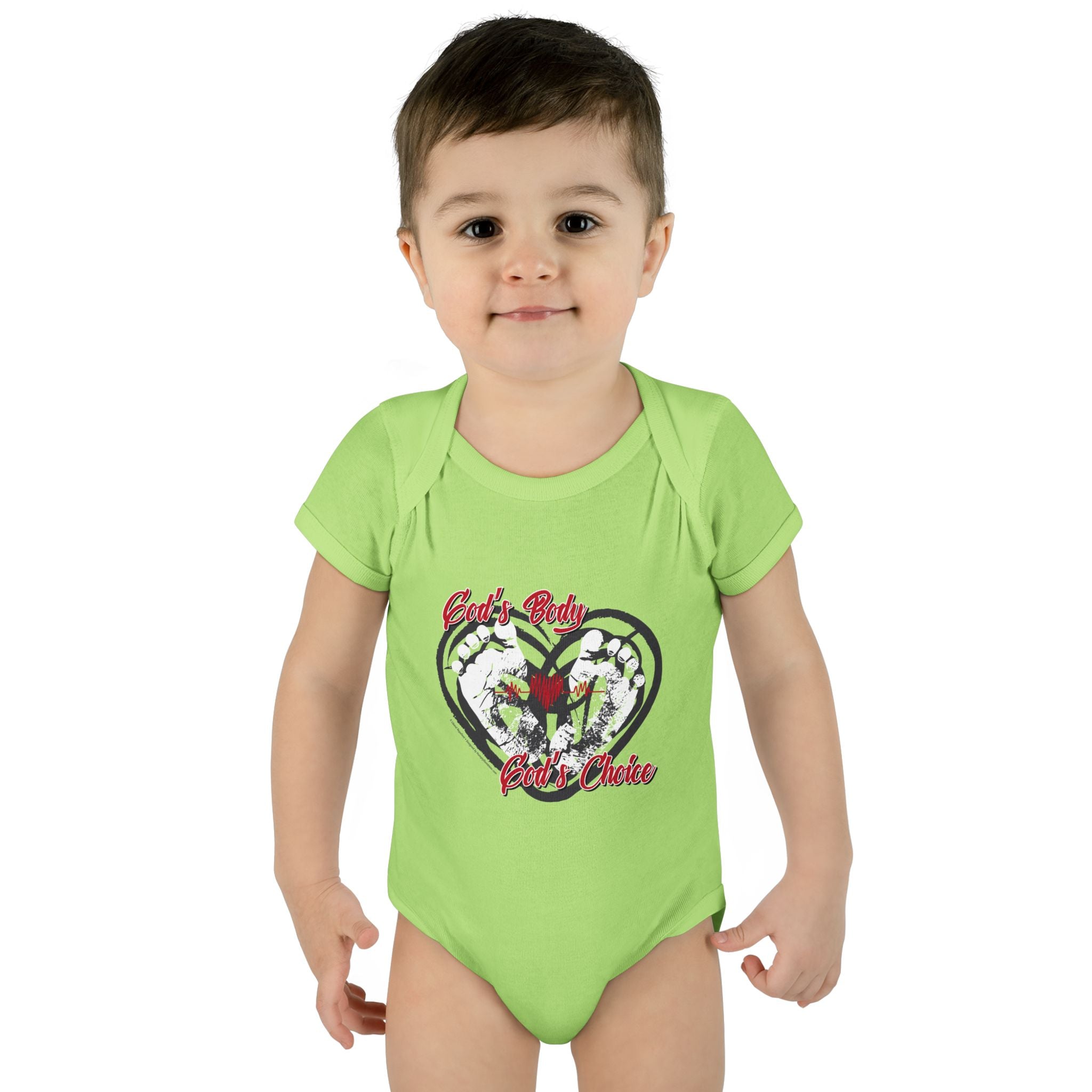 God's Body, God's Choice - Infant Soft Cotton Onsie Bodysuit