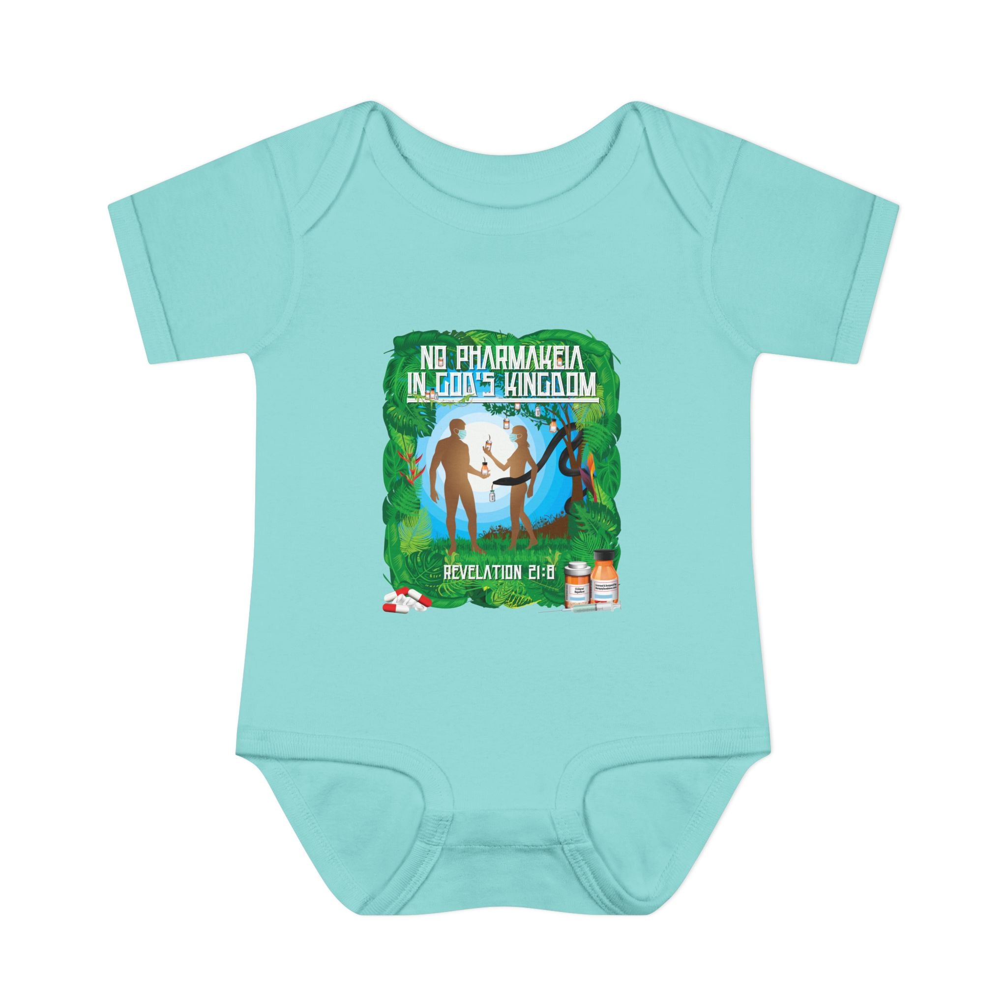No Pharmakeia in God's Kingdom - Infant Soft Cotton Onsie Bodysuit