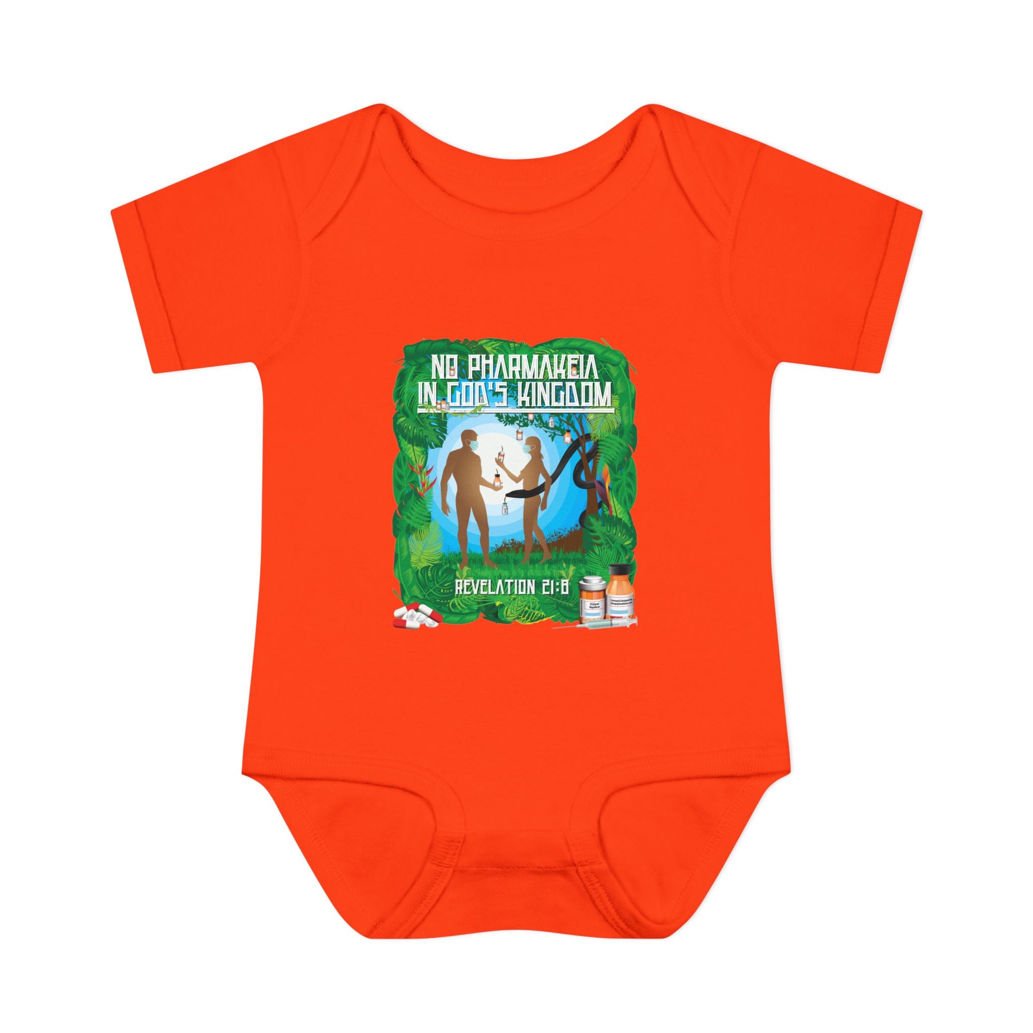 No Pharmakeia in God's Kingdom - Infant Soft Cotton Onsie Bodysuit