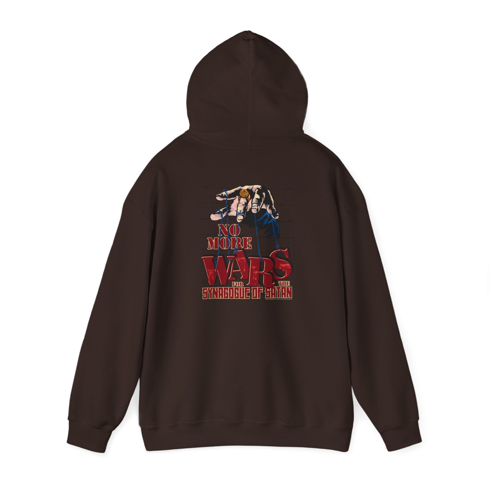 No More Wars for the Synagogue of Satan - Unisex Heavy Blend™ Hooded Sweatshirt