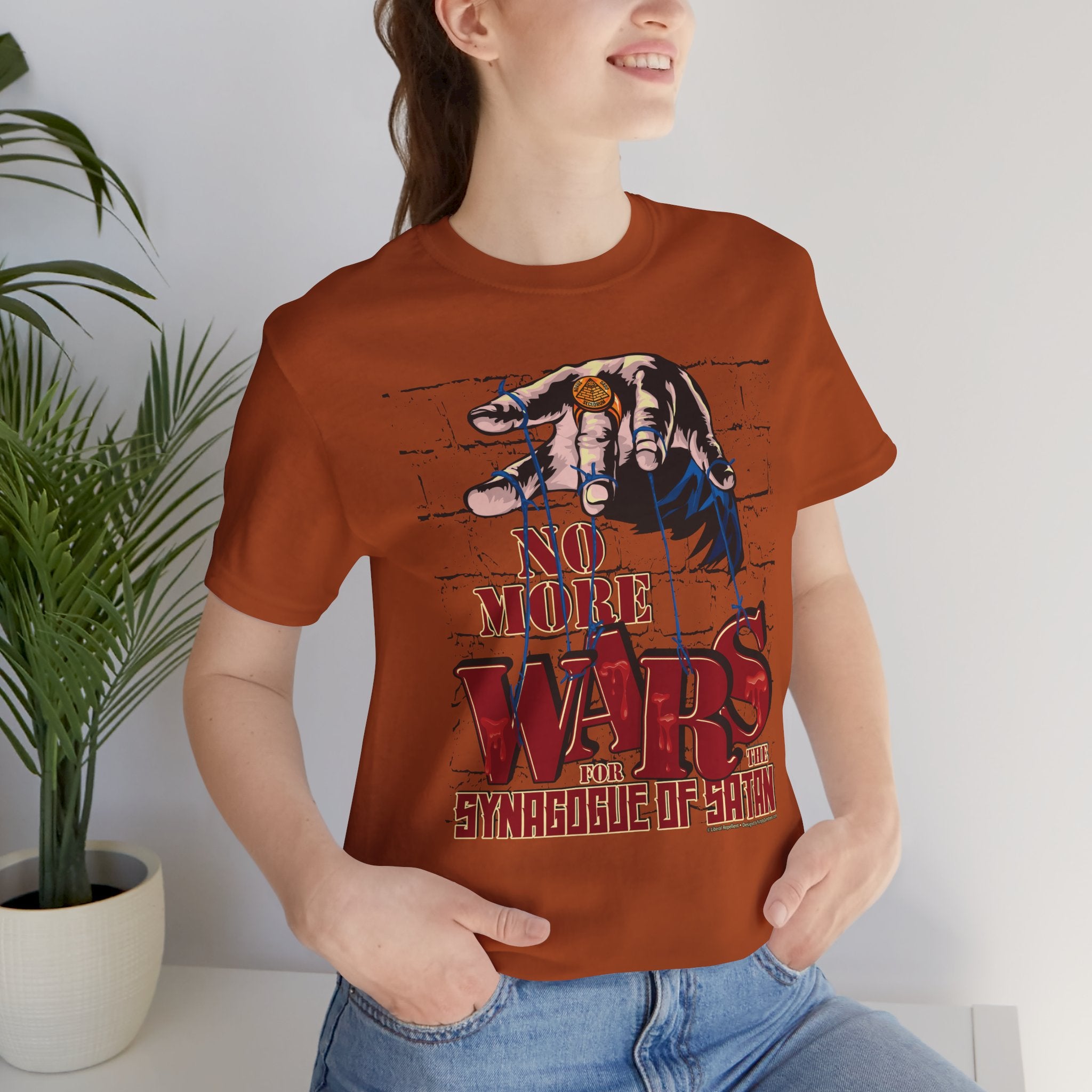 No More Wars for the Synagogue of Satan - Unisex Soft Cotton Short Sleeve T-Shirt