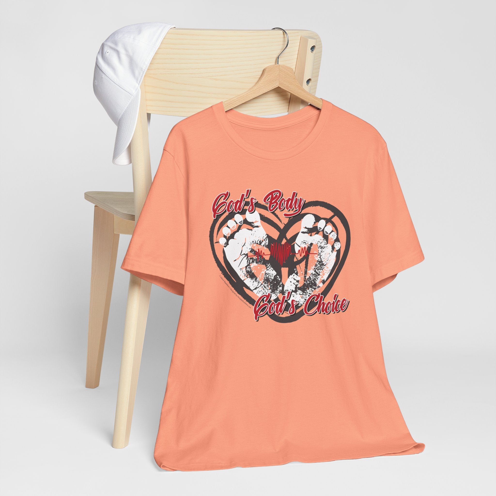 God's Body, God's Choice - Unisex Soft Cotton Short Sleeve T-Shirt