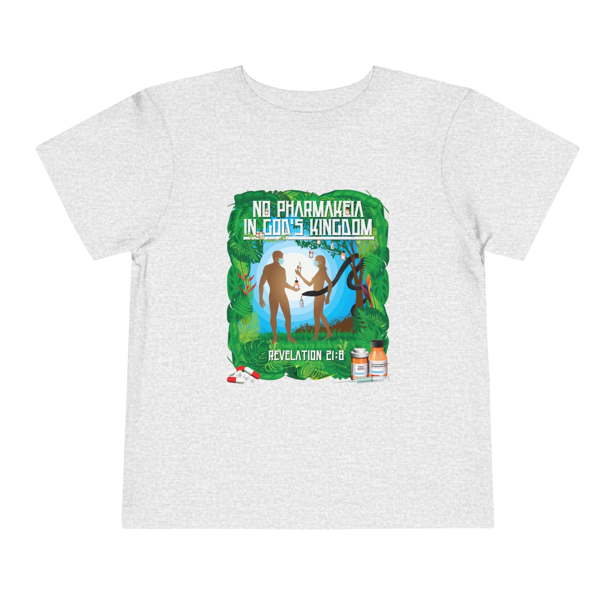 No Pharmakeia in God's Kingdom - Toddler Soft Cotton Short Sleeve T-Shirt