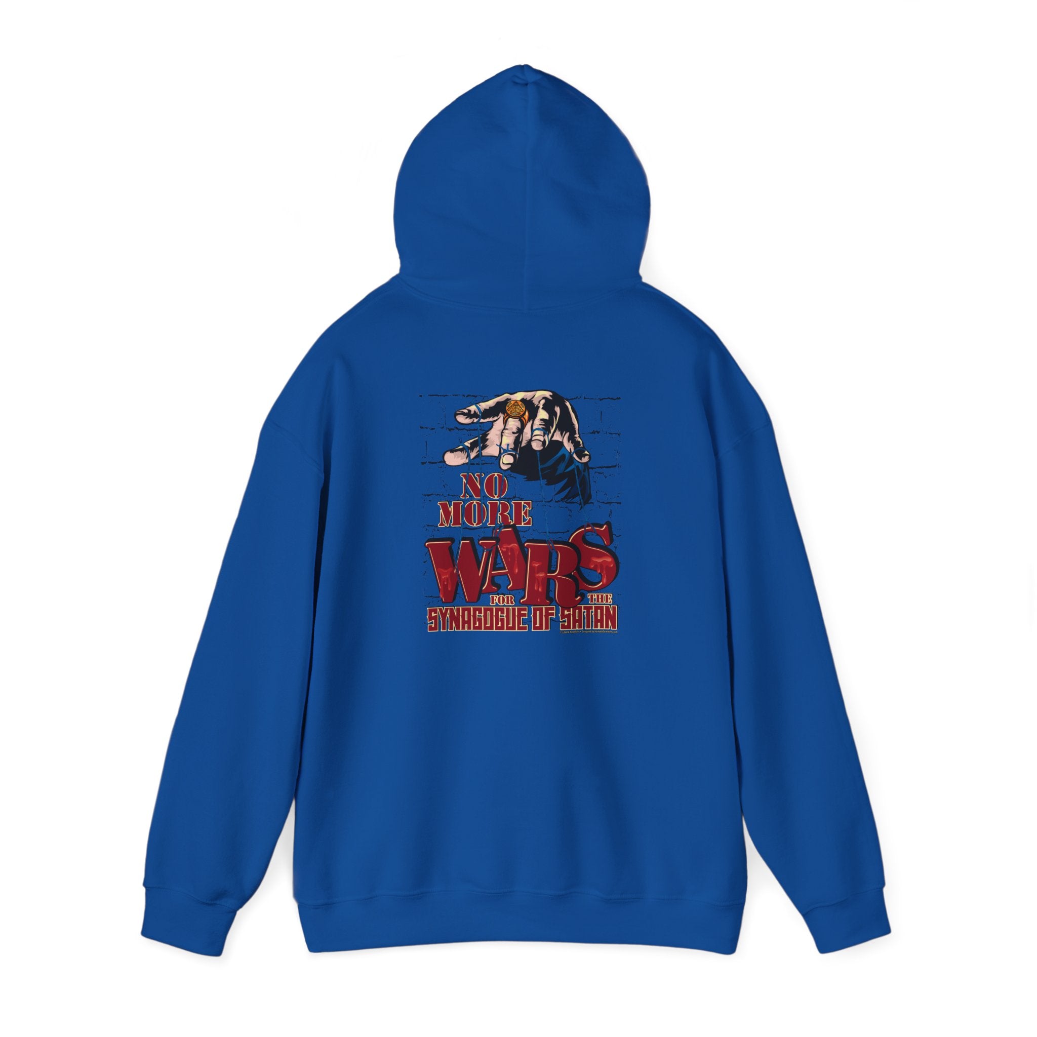 No More Wars for the Synagogue of Satan - Unisex Heavy Blend™ Hooded Sweatshirt