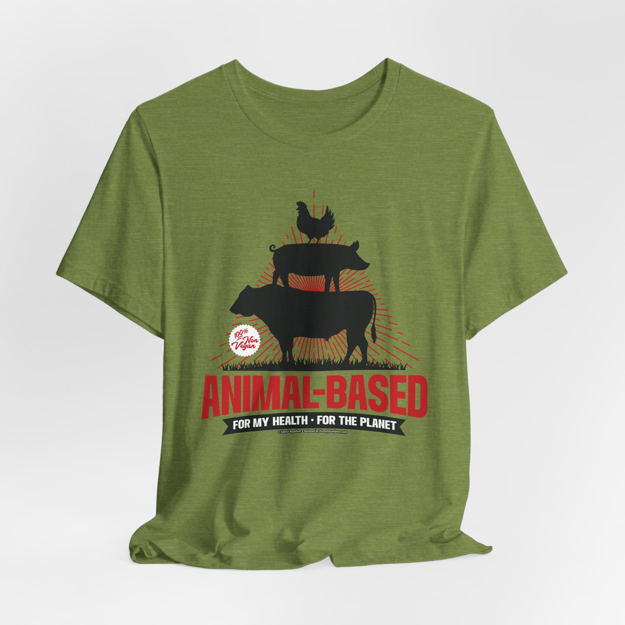 Animal-Based For My Health, For The Planet - Unisex Soft Cotton Short Sleeve T-Shirt