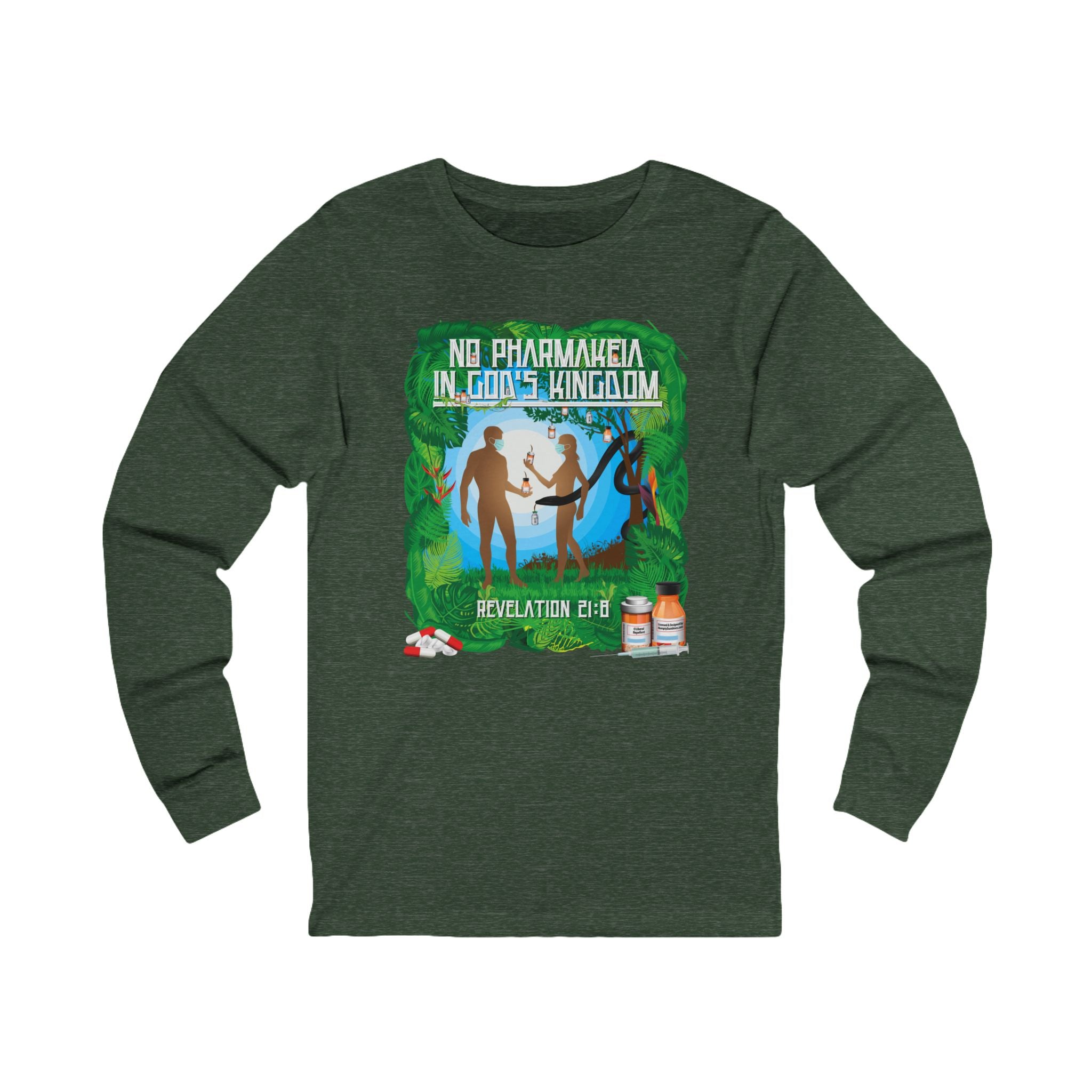 No Pharmakeia In God's Kingdom - Unisex Soft Cotton Long Sleeve T-Shirt