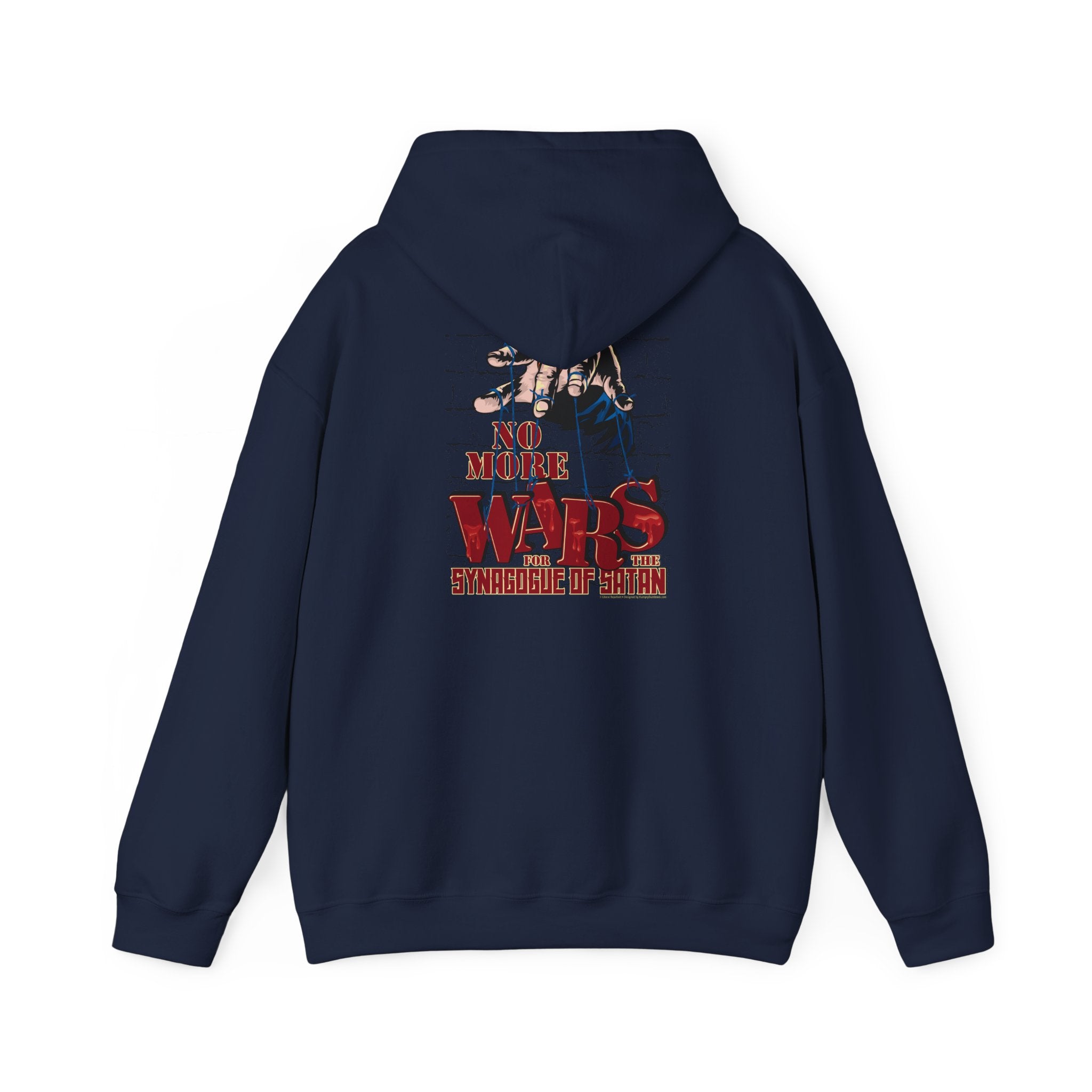 No More Wars for the Synagogue of Satan - Unisex Heavy Blend™ Hooded Sweatshirt