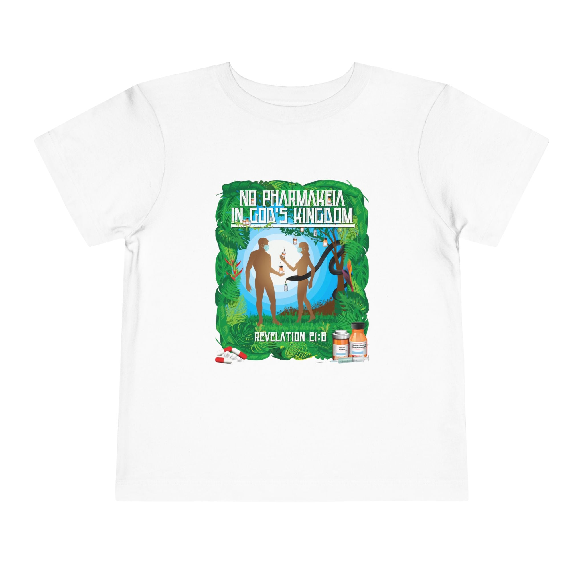 No Pharmakeia in God's Kingdom - Toddler Soft Cotton Short Sleeve T-Shirt