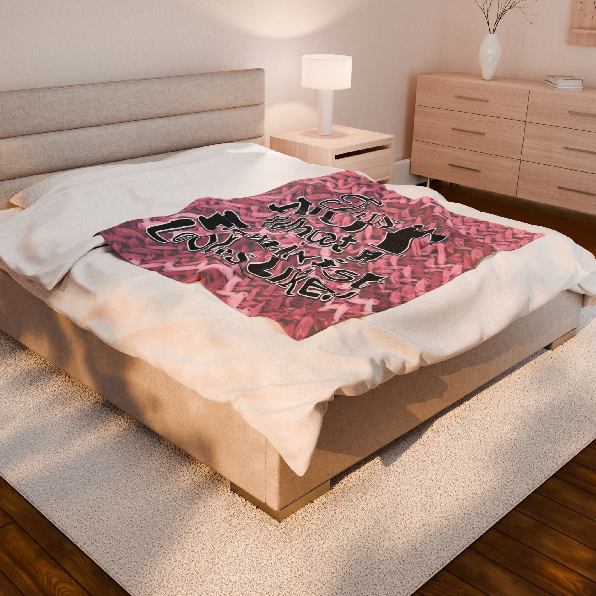 This is NOT What a Feminist Looks Like - Eco-Friendly Velveteen Plush Blanket