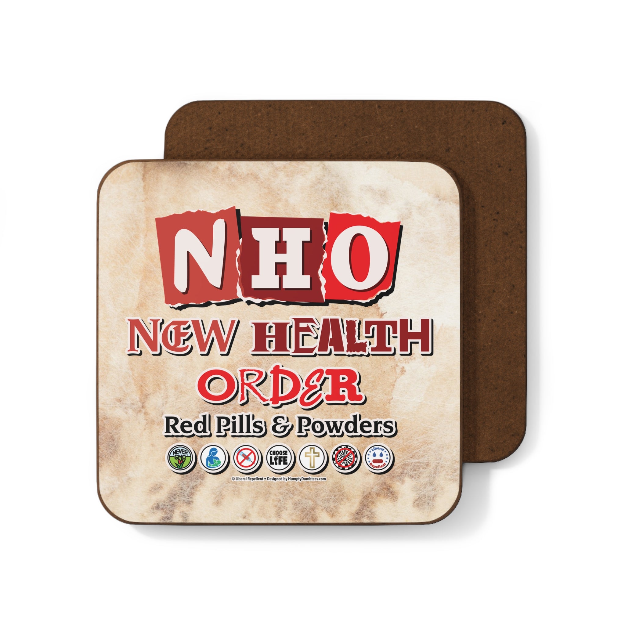 New Health Order - Hardboard Beverage Coaster