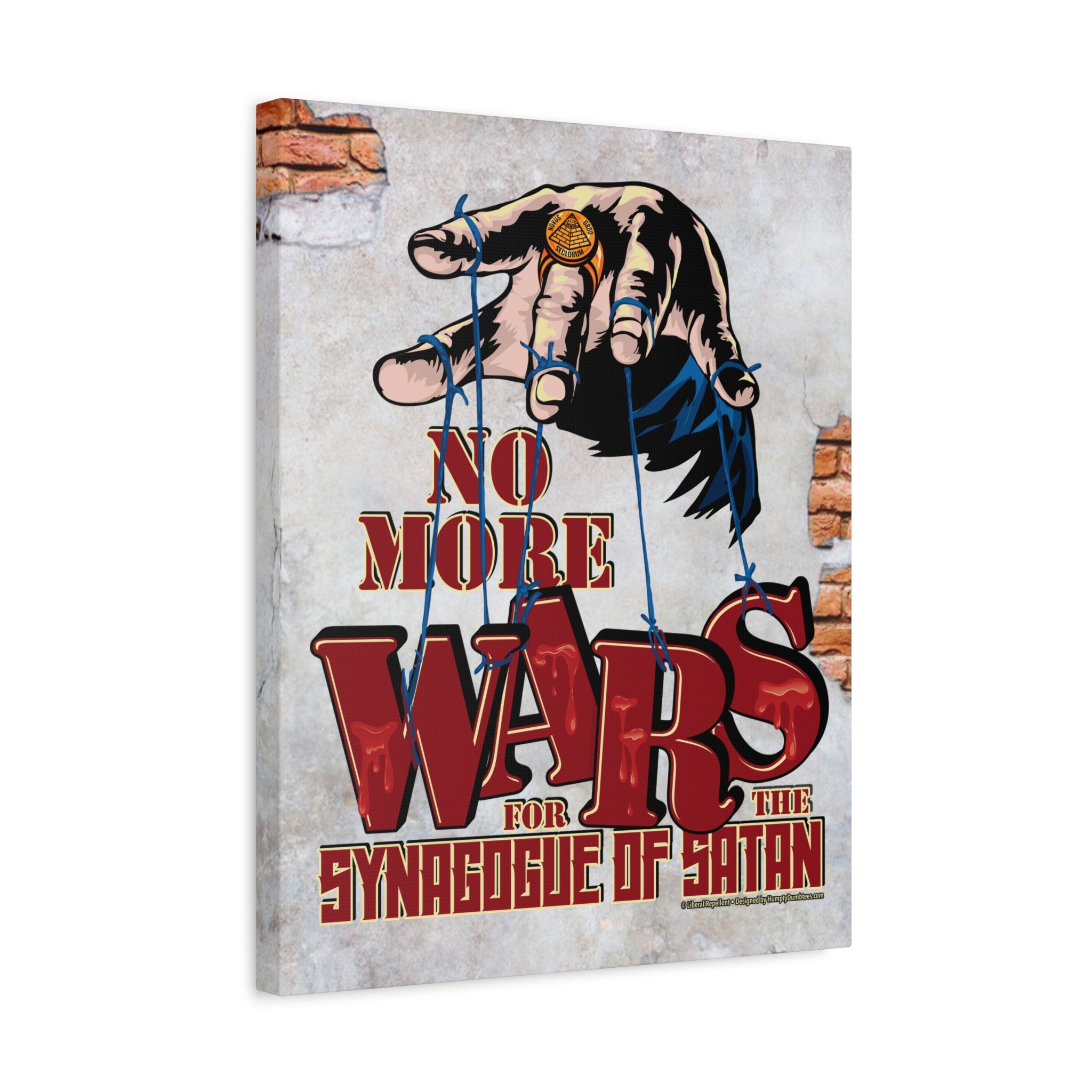 No More Wars for the Synagogue of Satan - Gallery Wrapped Canvas Wall Art