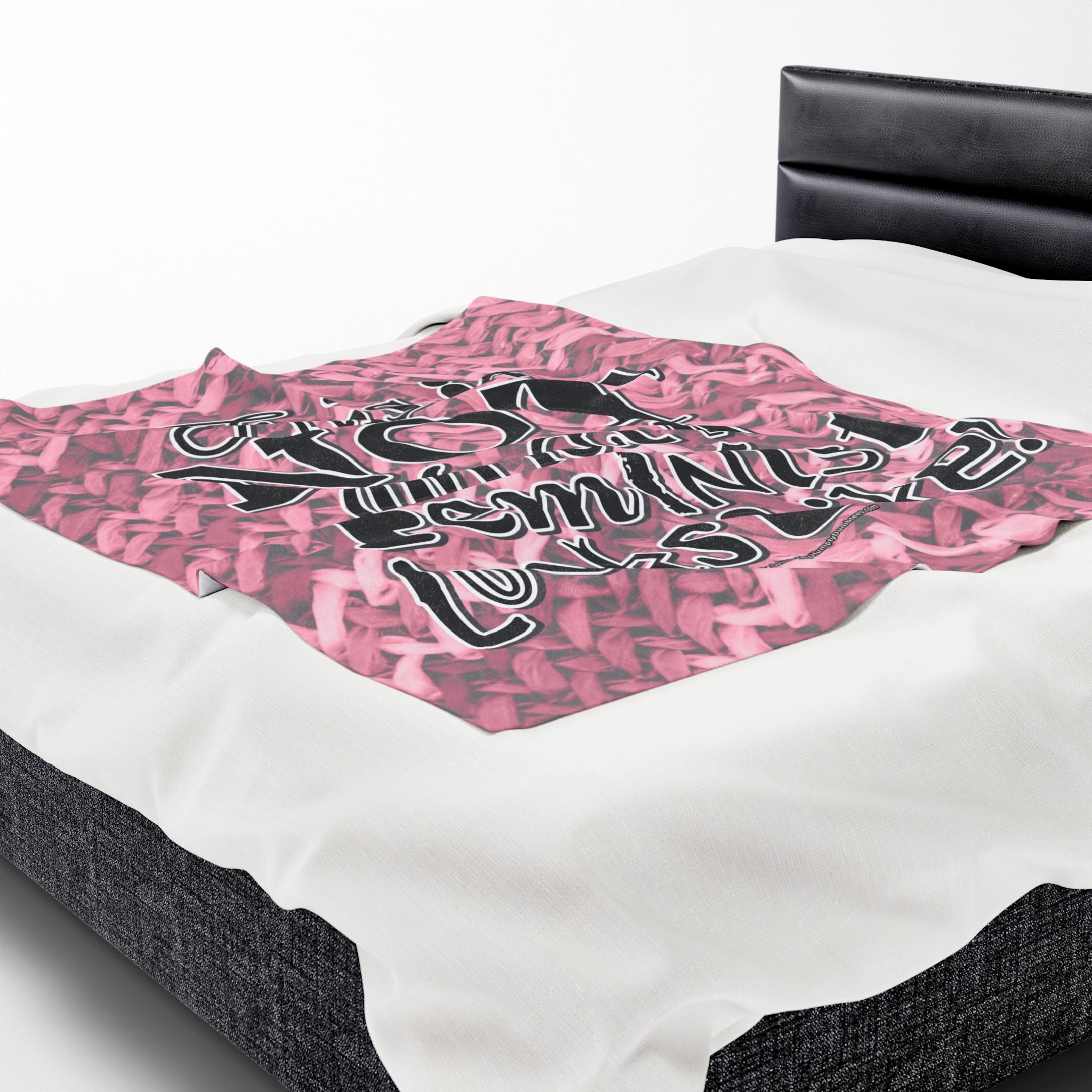 This is NOT What a Feminist Looks Like - Eco-Friendly Velveteen Plush Blanket