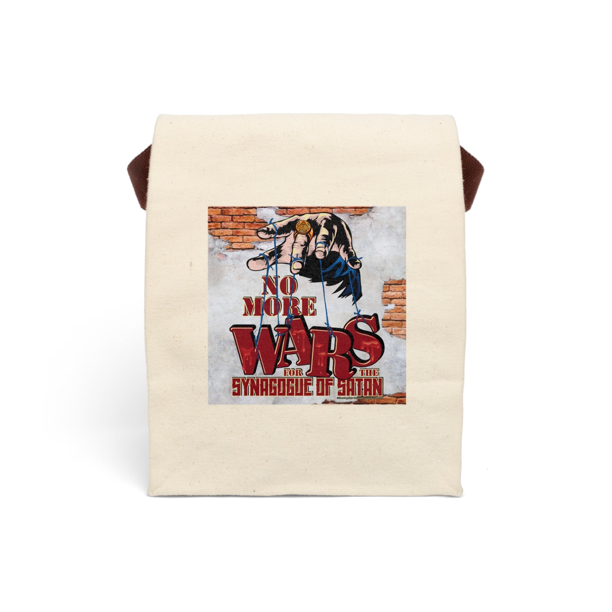 No More Wars for the Synagogue of Satan - Eco-Friendly Canvas Lunch Bag