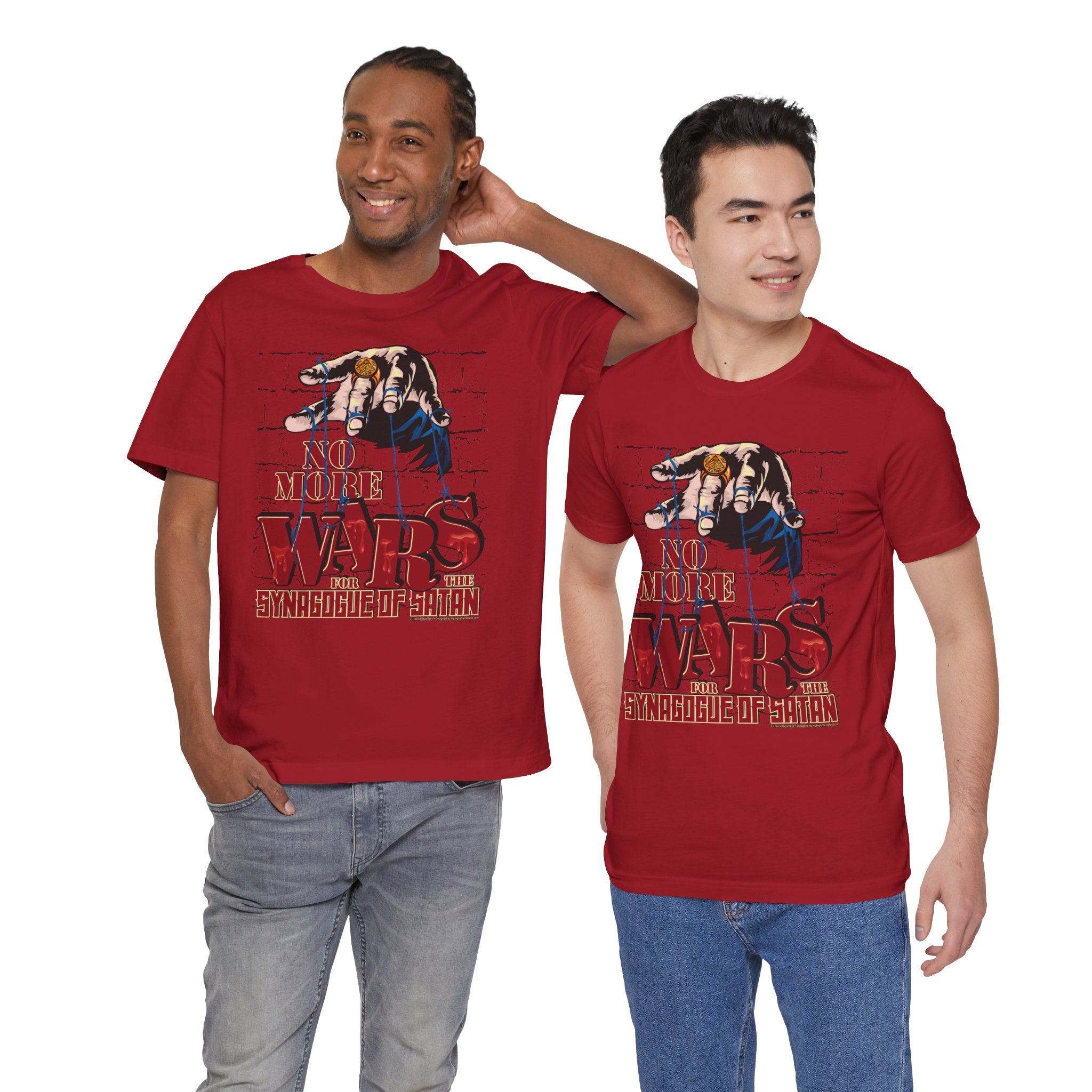No More Wars for the Synagogue of Satan - Unisex Soft Cotton Short Sleeve T-Shirt
