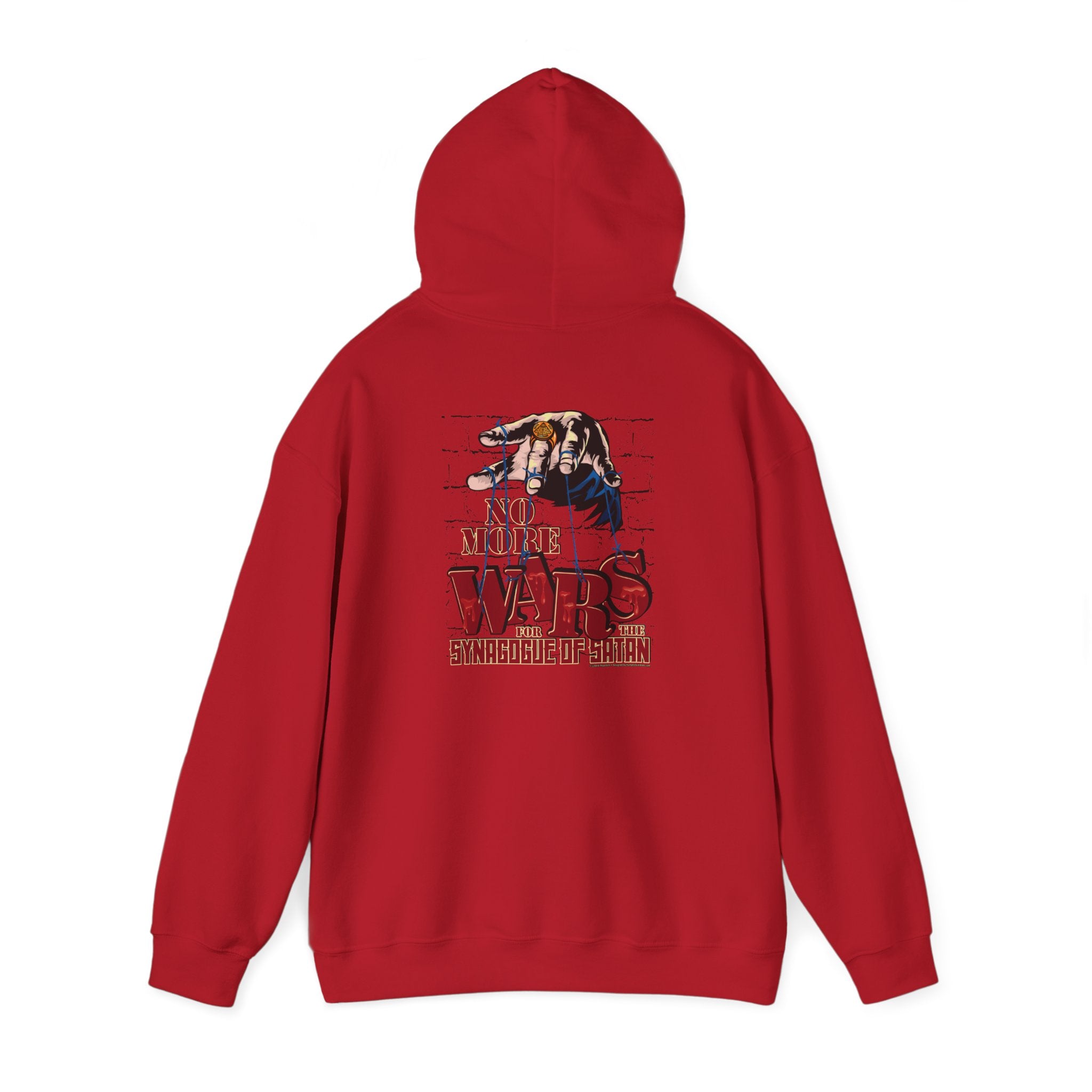 No More Wars for the Synagogue of Satan - Unisex Heavy Blend™ Hooded Sweatshirt