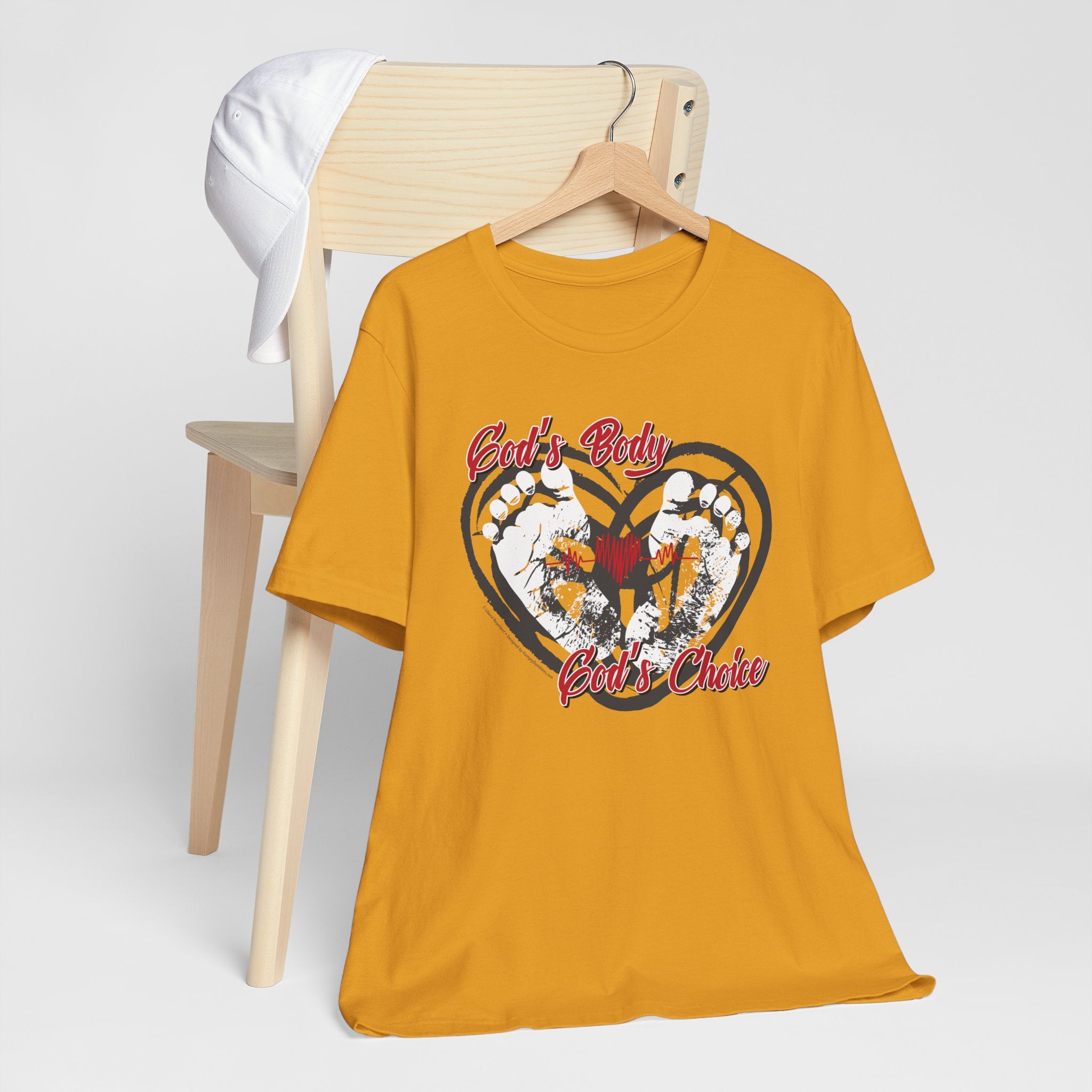 God's Body, God's Choice - Unisex Soft Cotton Short Sleeve T-Shirt