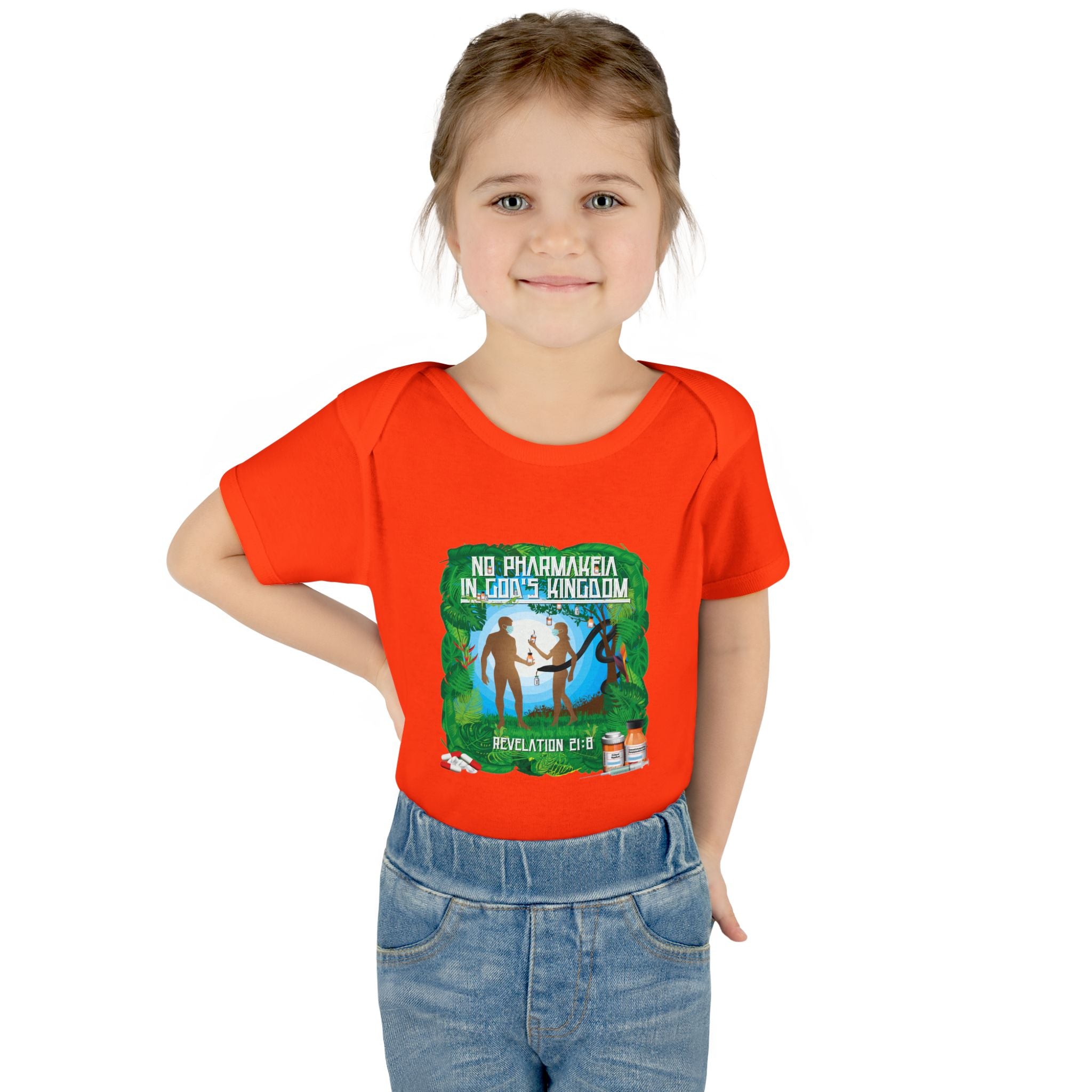 No Pharmakeia in God's Kingdom - Infant Soft Cotton Onsie Bodysuit