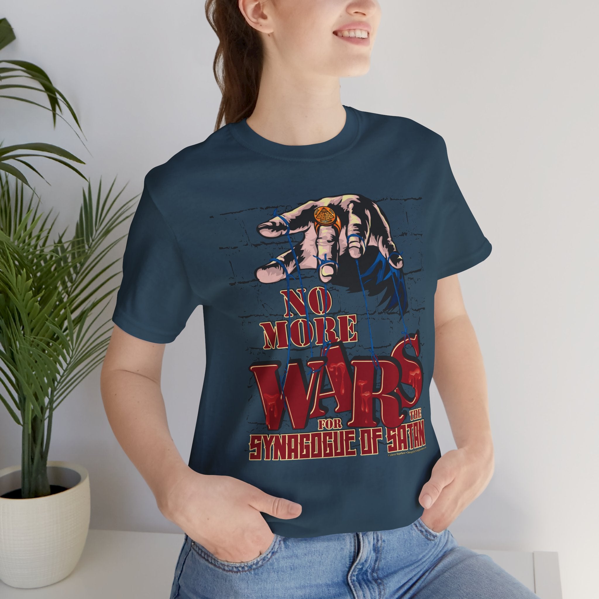 No More Wars for the Synagogue of Satan - Unisex Soft Cotton Short Sleeve T-Shirt