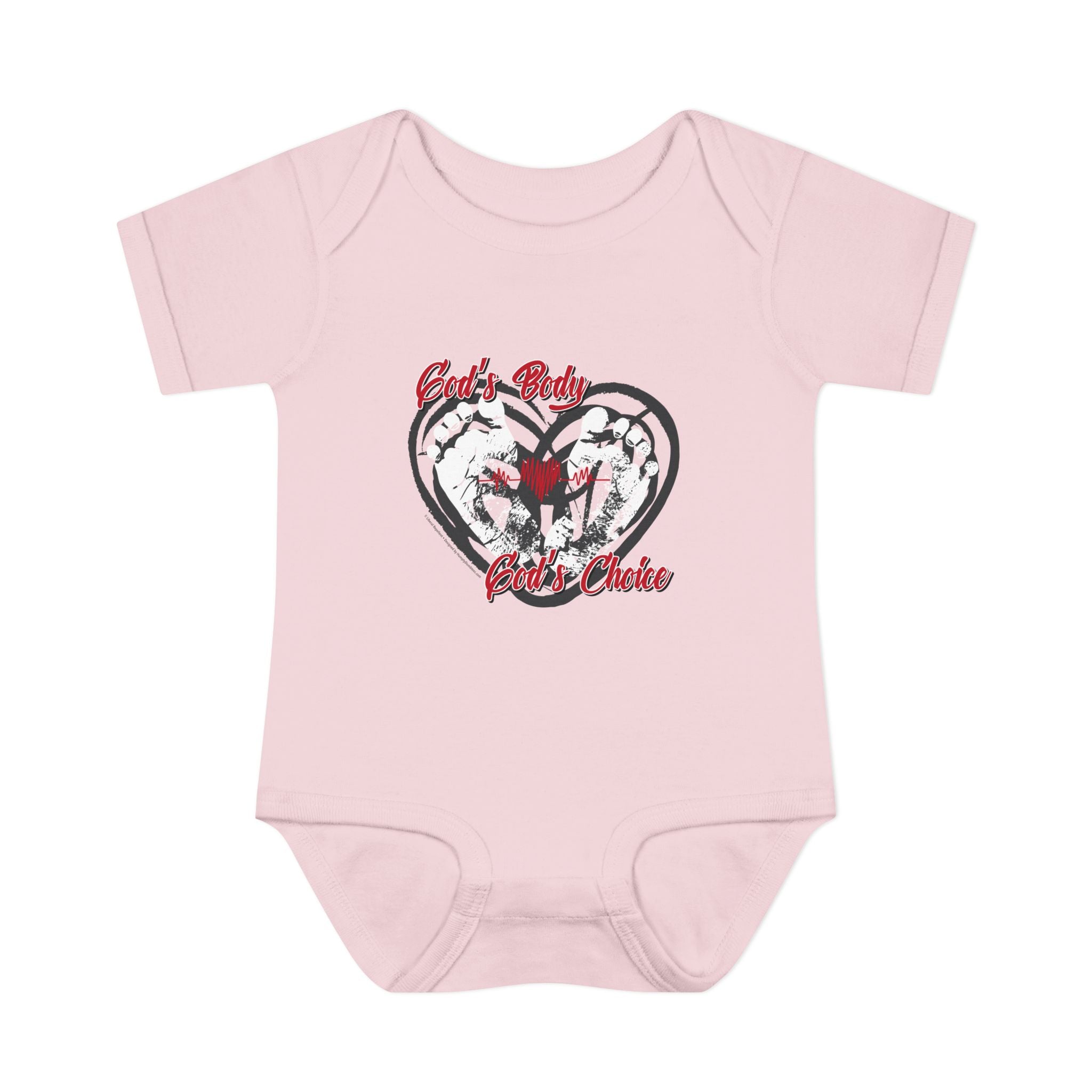 God's Body, God's Choice - Infant Soft Cotton Onsie Bodysuit
