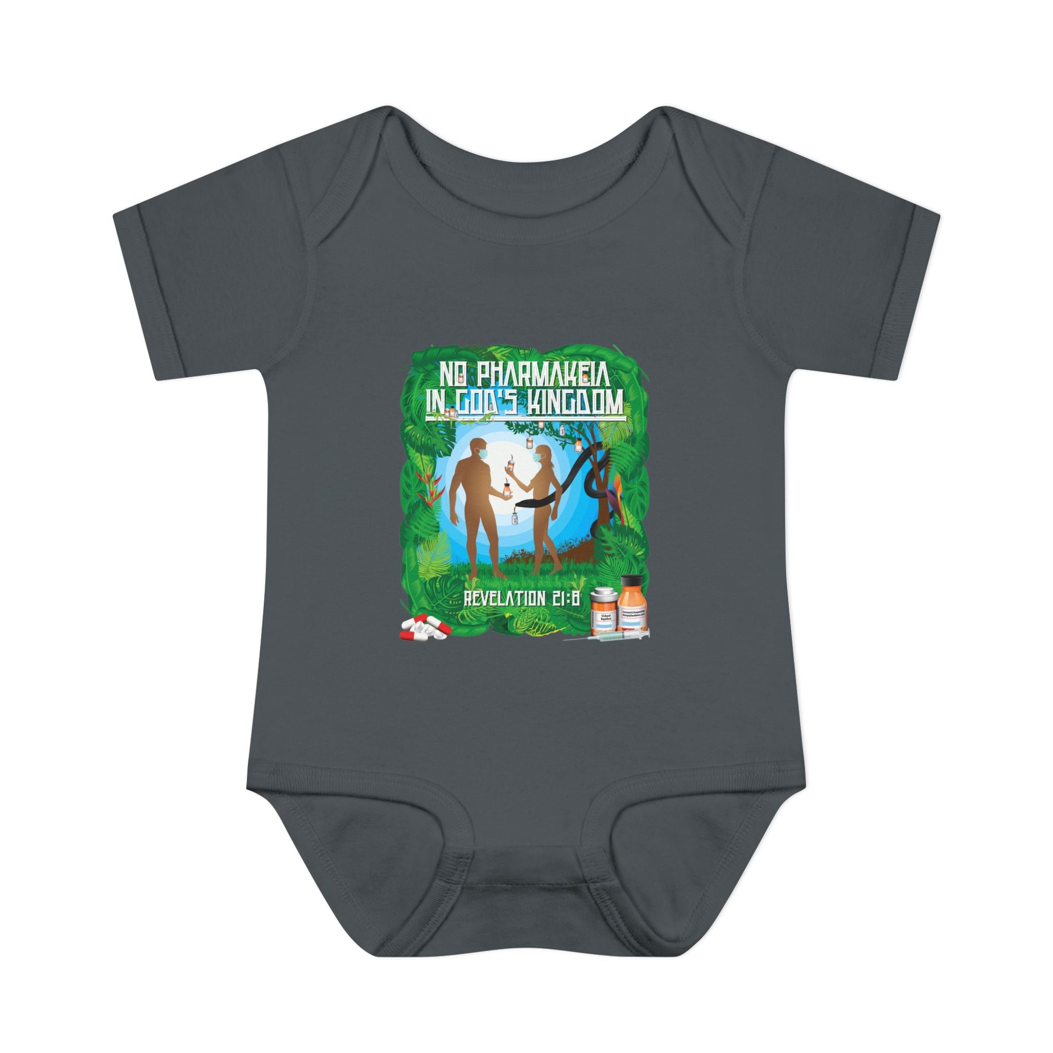 No Pharmakeia in God's Kingdom - Infant Soft Cotton Onsie Bodysuit