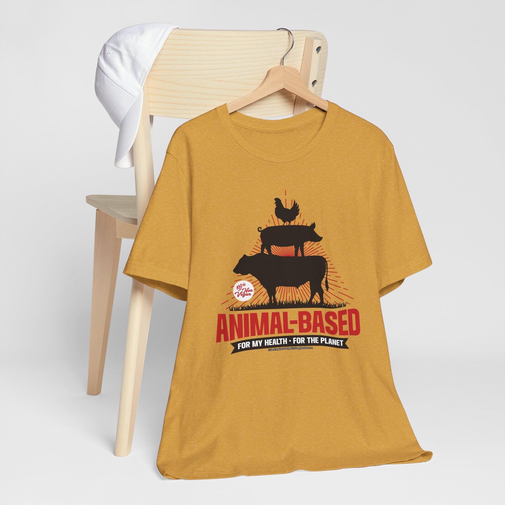 Animal-Based For My Health, For The Planet - Unisex Soft Cotton Short Sleeve T-Shirt